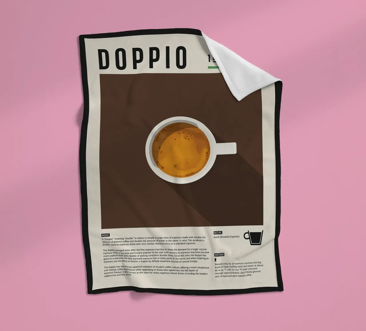 Doppio Espresso Poster coperta in pile da stewar