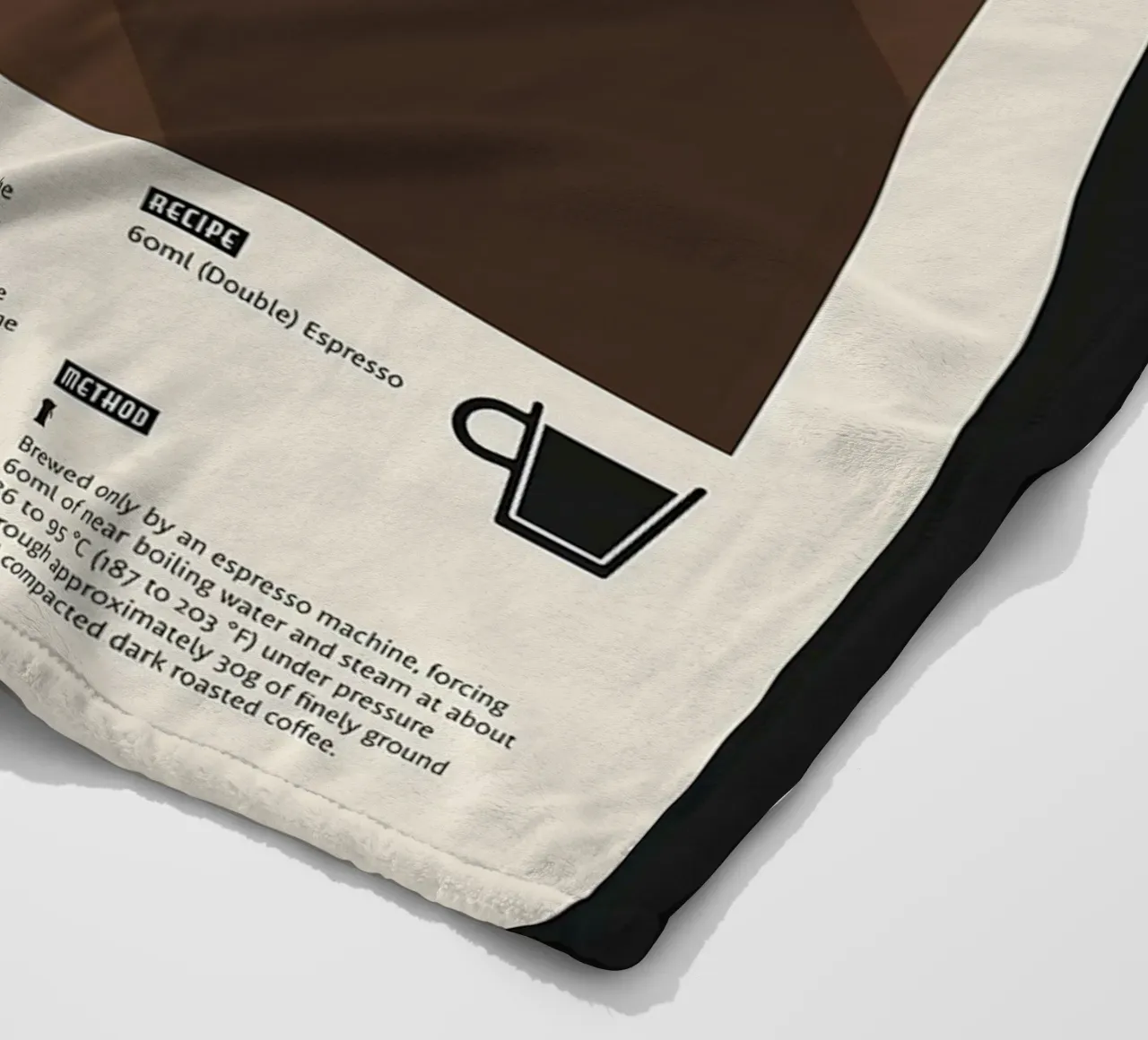 Doppio Espresso Poster coperta in pile da stewar