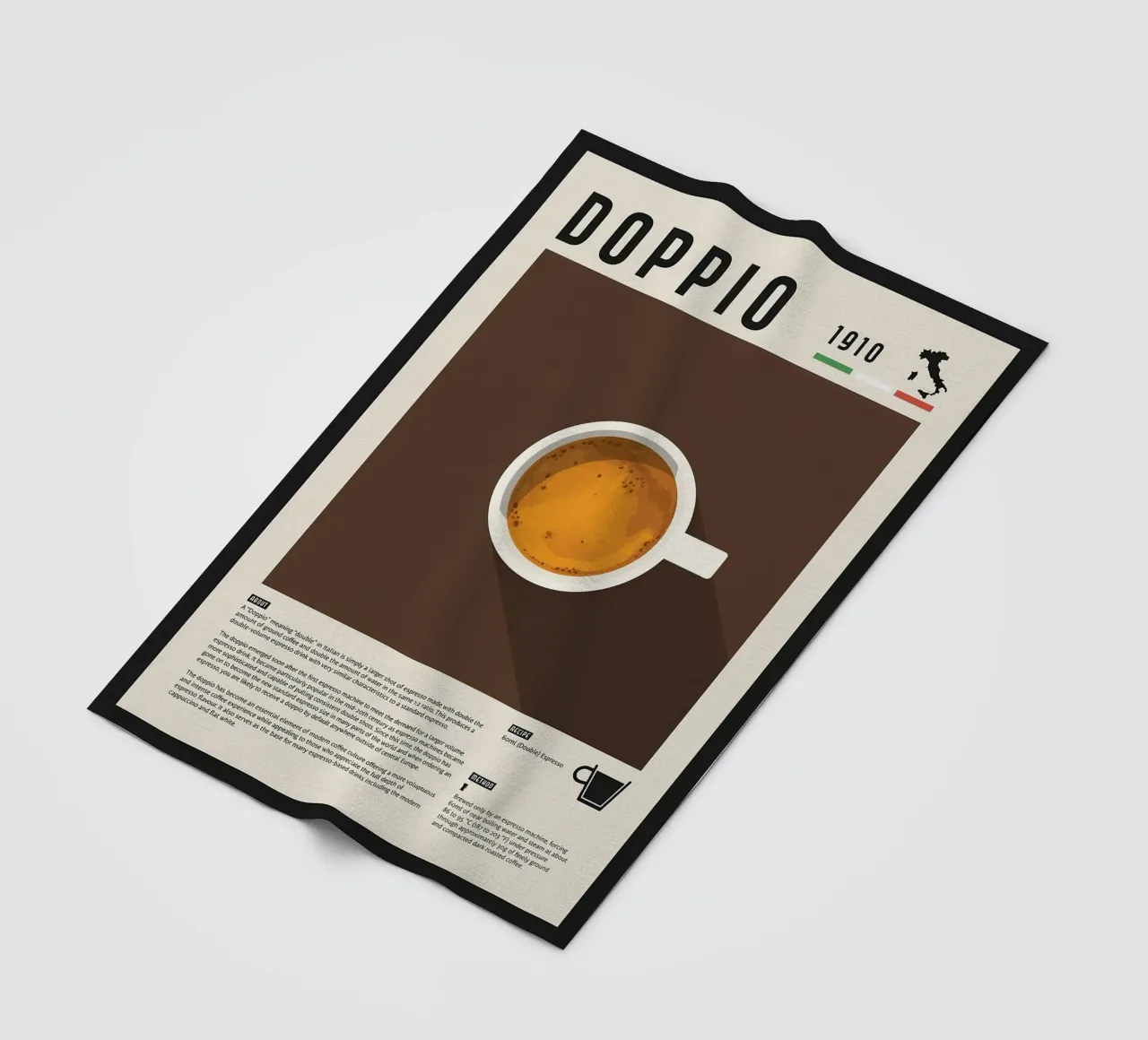 Doppio Espresso Poster coperta in pile da stewar
