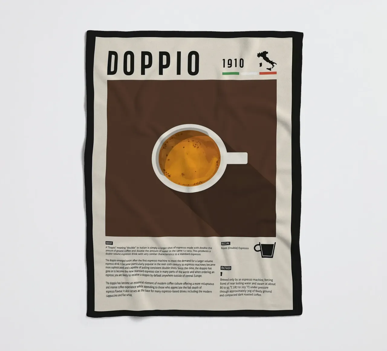 Doppio Espresso Poster coperta in pile da stewar