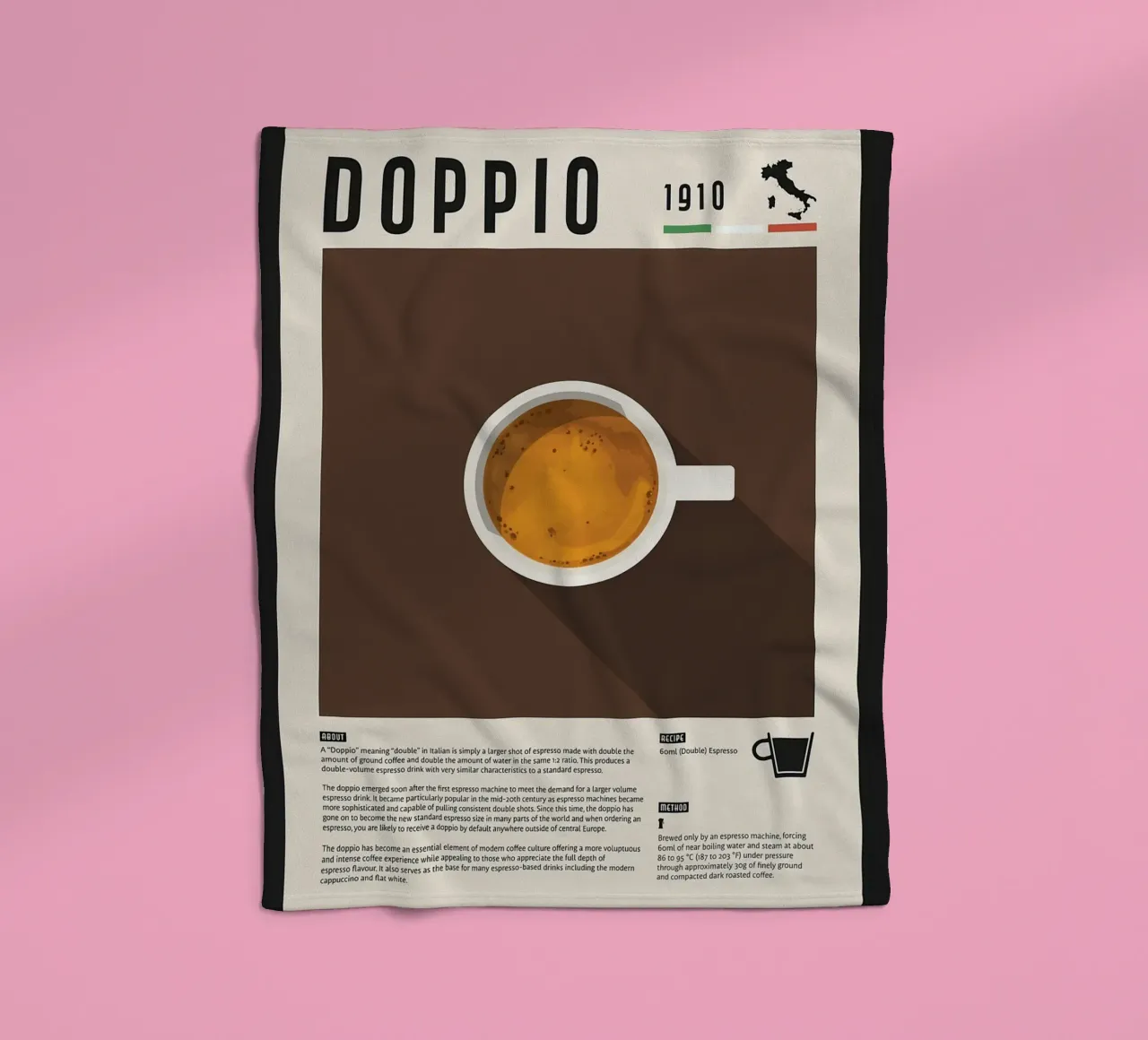 Doppio Espresso Poster coperta in pile da stewar
