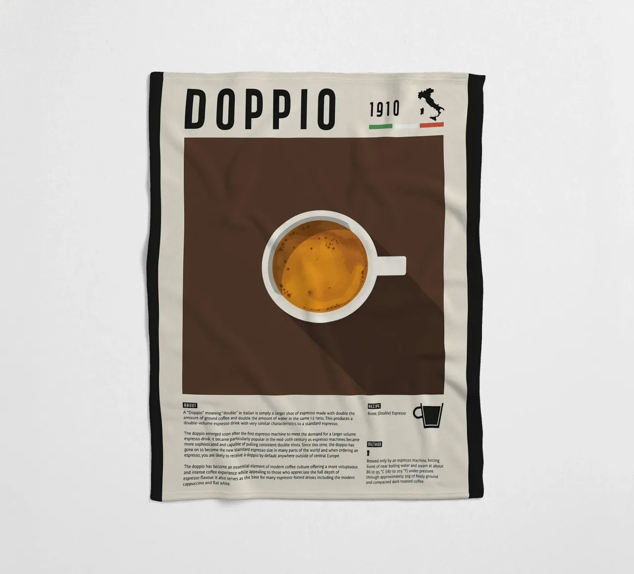 Doppio Espresso Poster coperta in pile da stewar