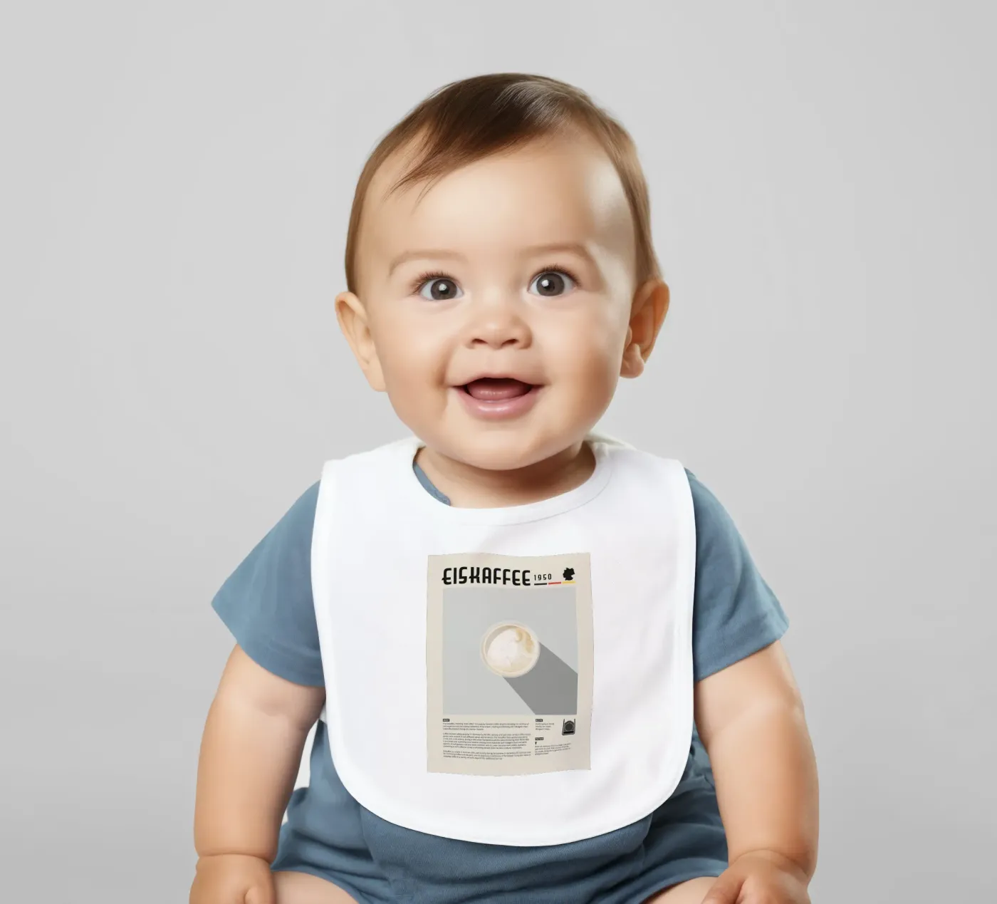 Poster del caffè Eiskaffee bavaglino da stewar