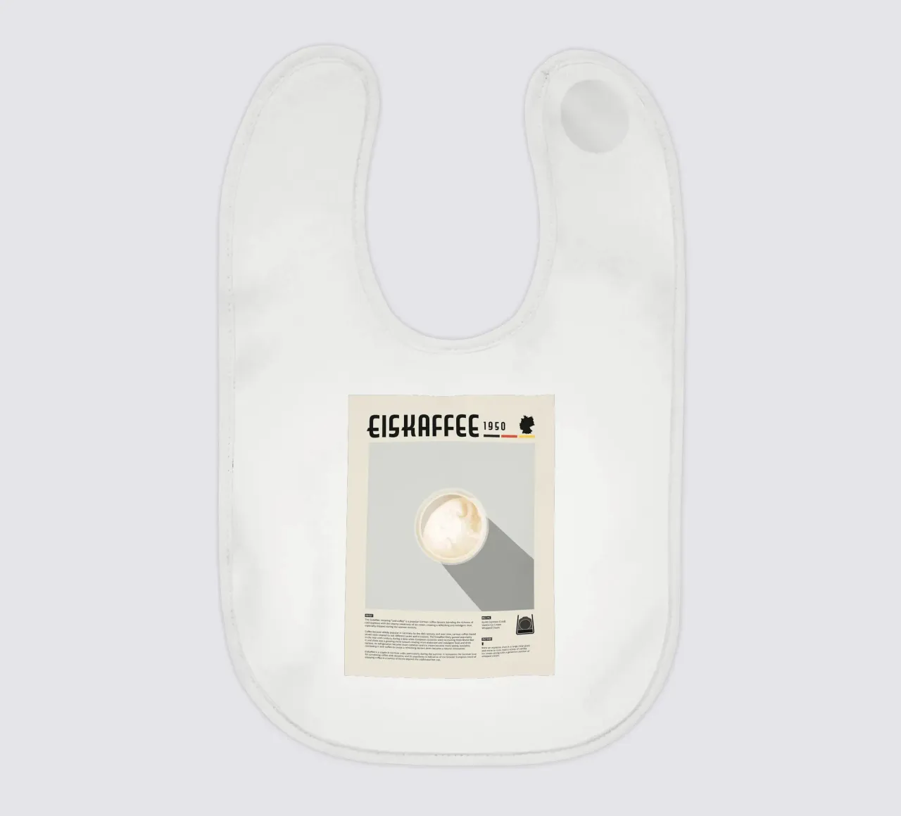 Poster del caffè Eiskaffee bavaglino da stewar