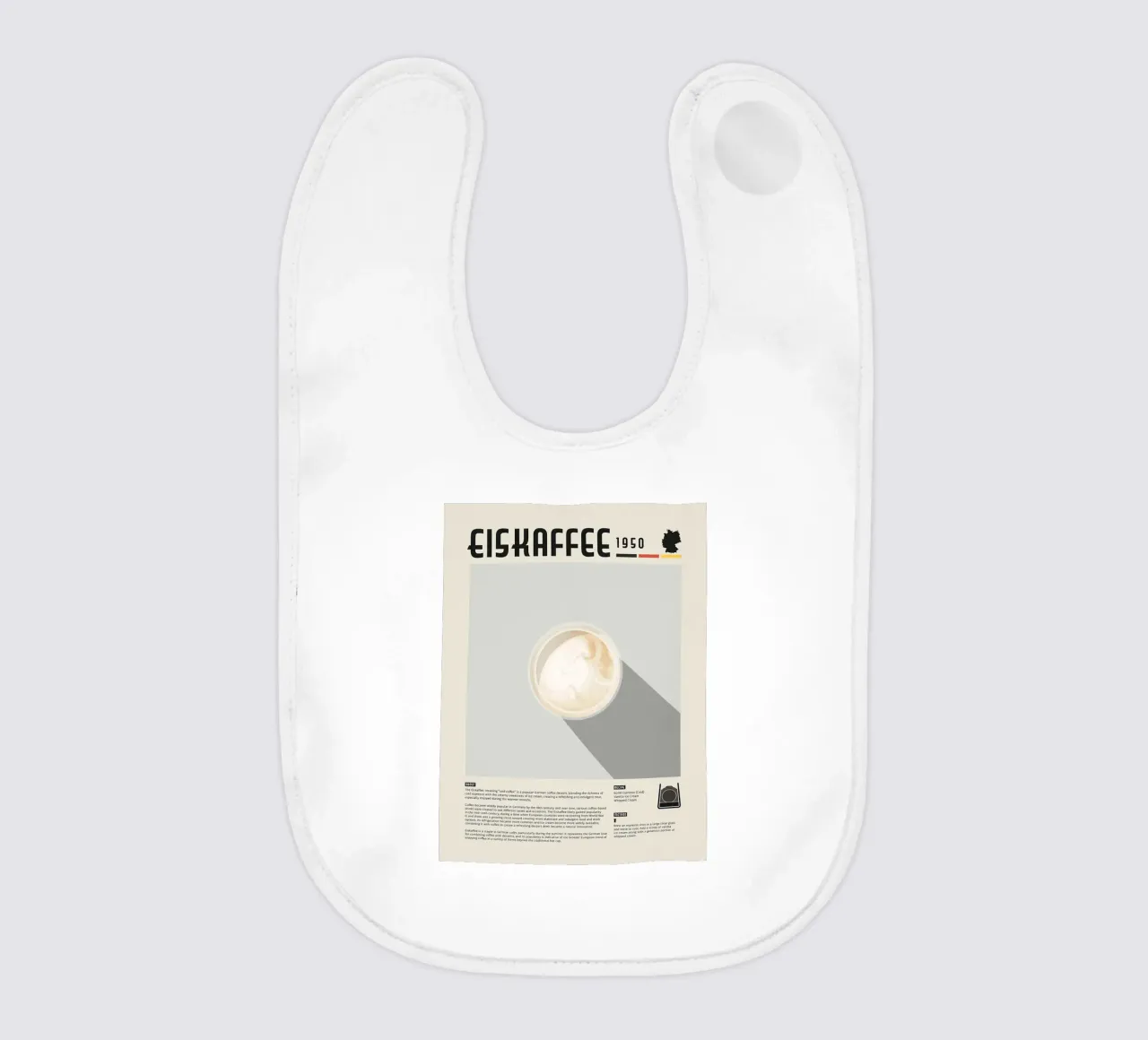 Poster del caffè Eiskaffee bavaglino da stewar