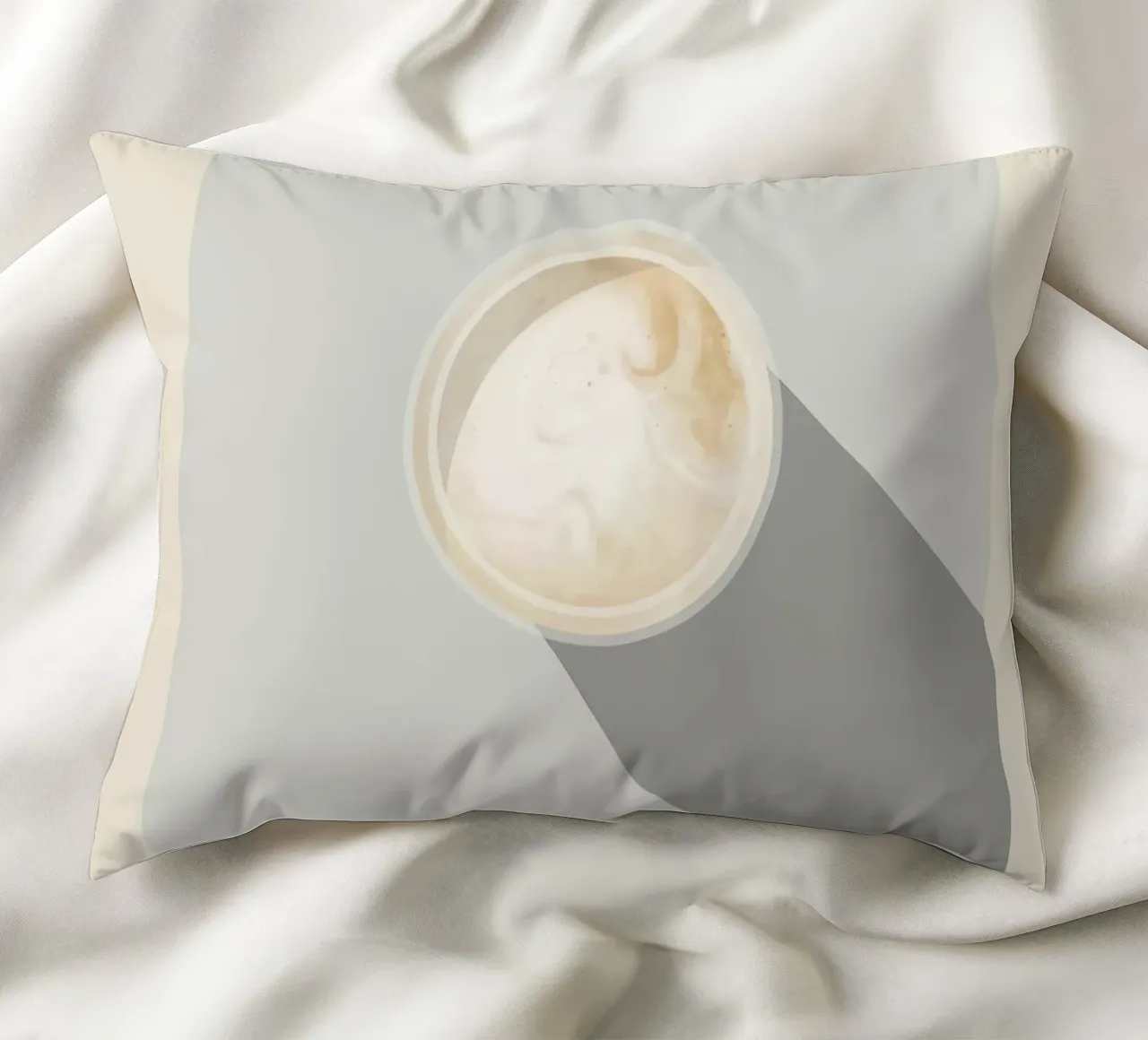 Poster del caffè Eiskaffee cuscino da stewar