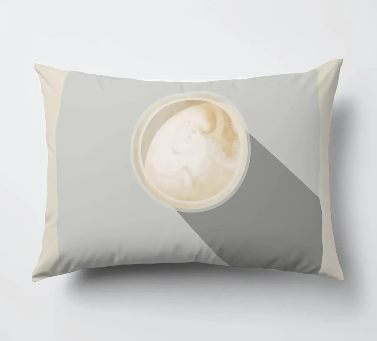 Poster del caffè Eiskaffee cuscino da stewar