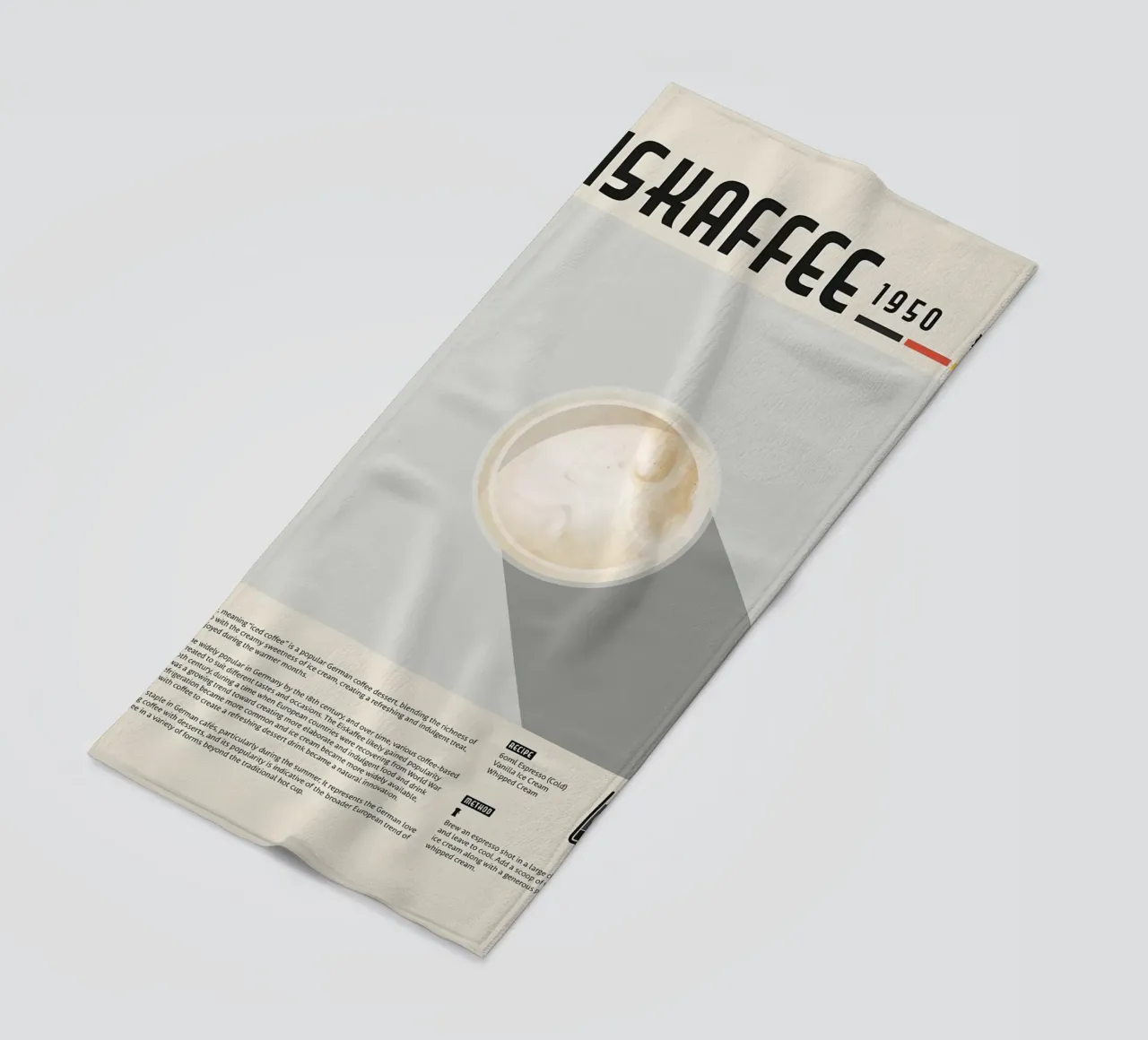 Poster del caffè Eiskaffee telo mare da stewar