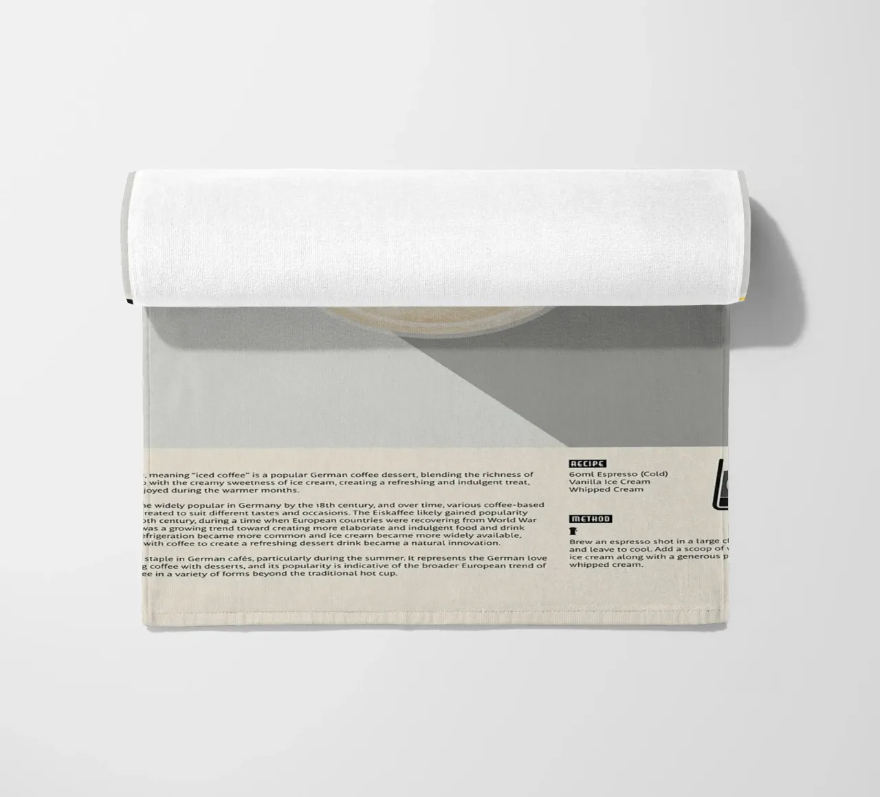 Poster del caffè Eiskaffee telo mare da stewar