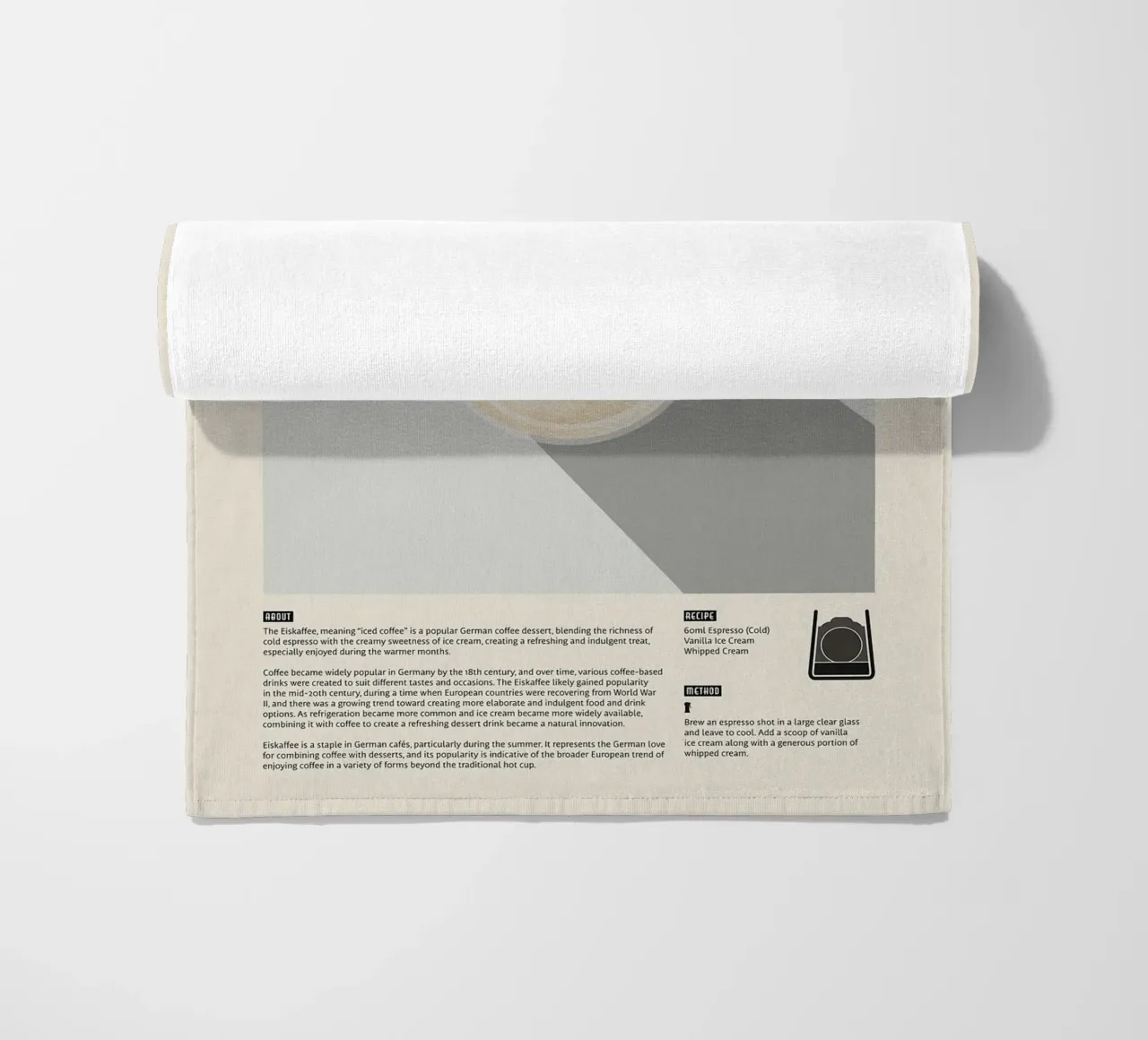 Poster del caffè Eiskaffee telo mare da stewar