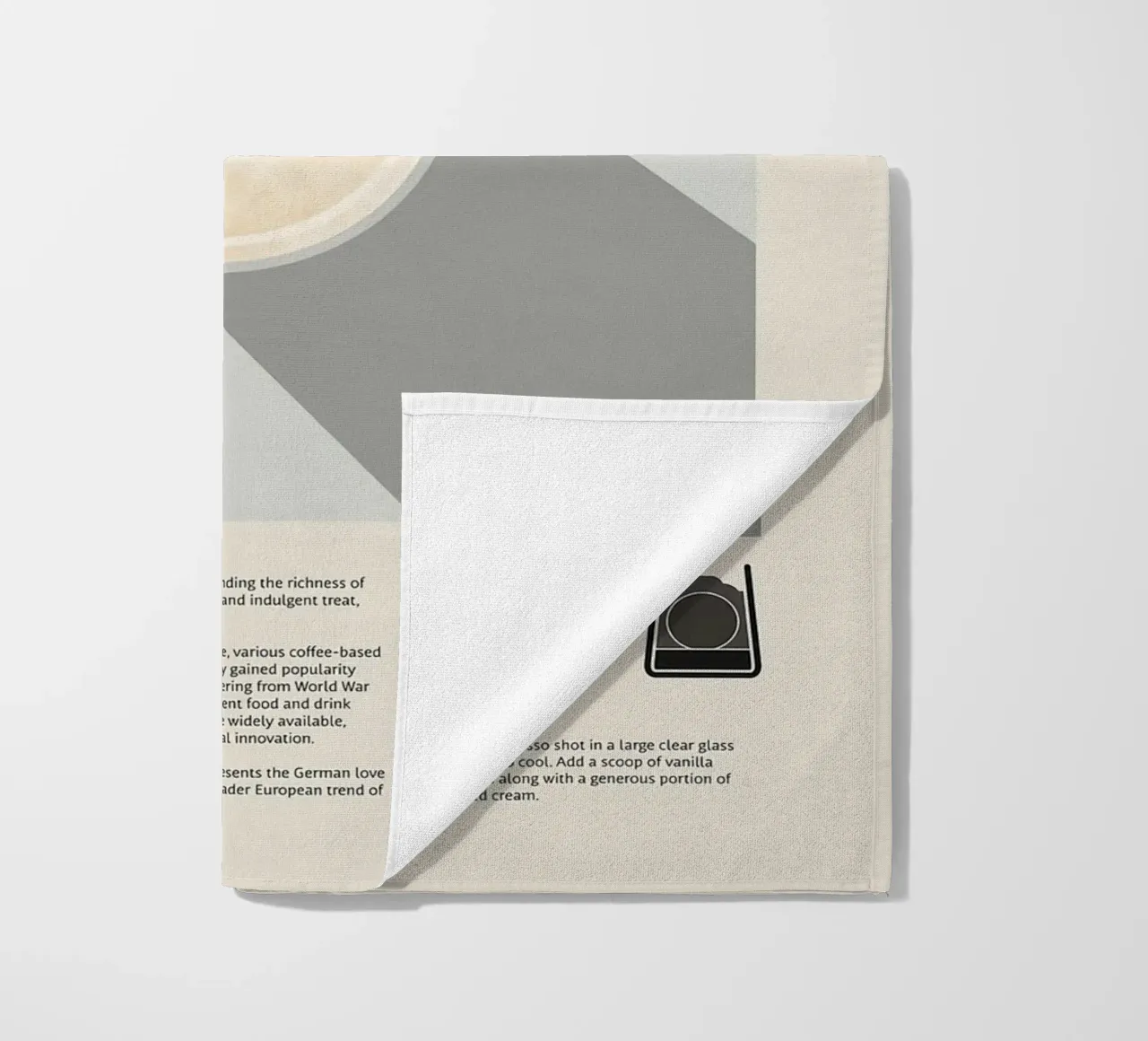 Poster del caffè Eiskaffee telo mare da stewar