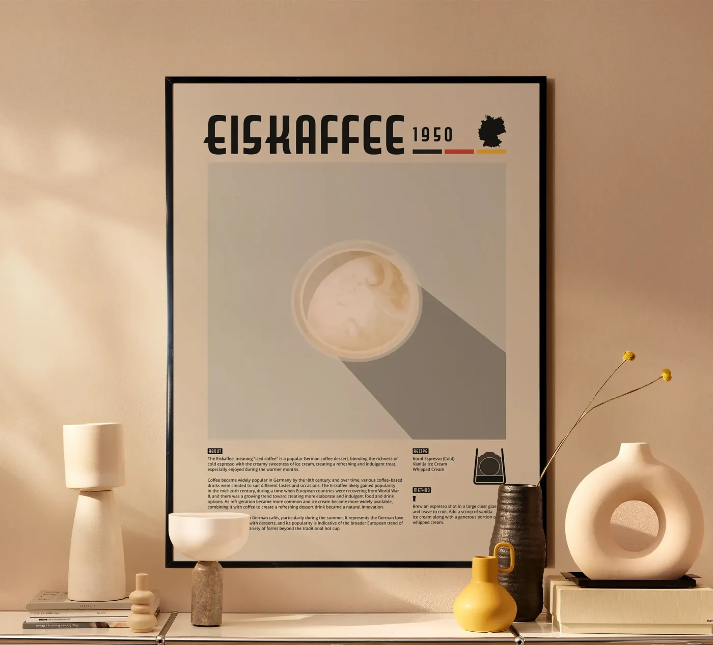 Poster del caffè Eiskaffee poster da stewar