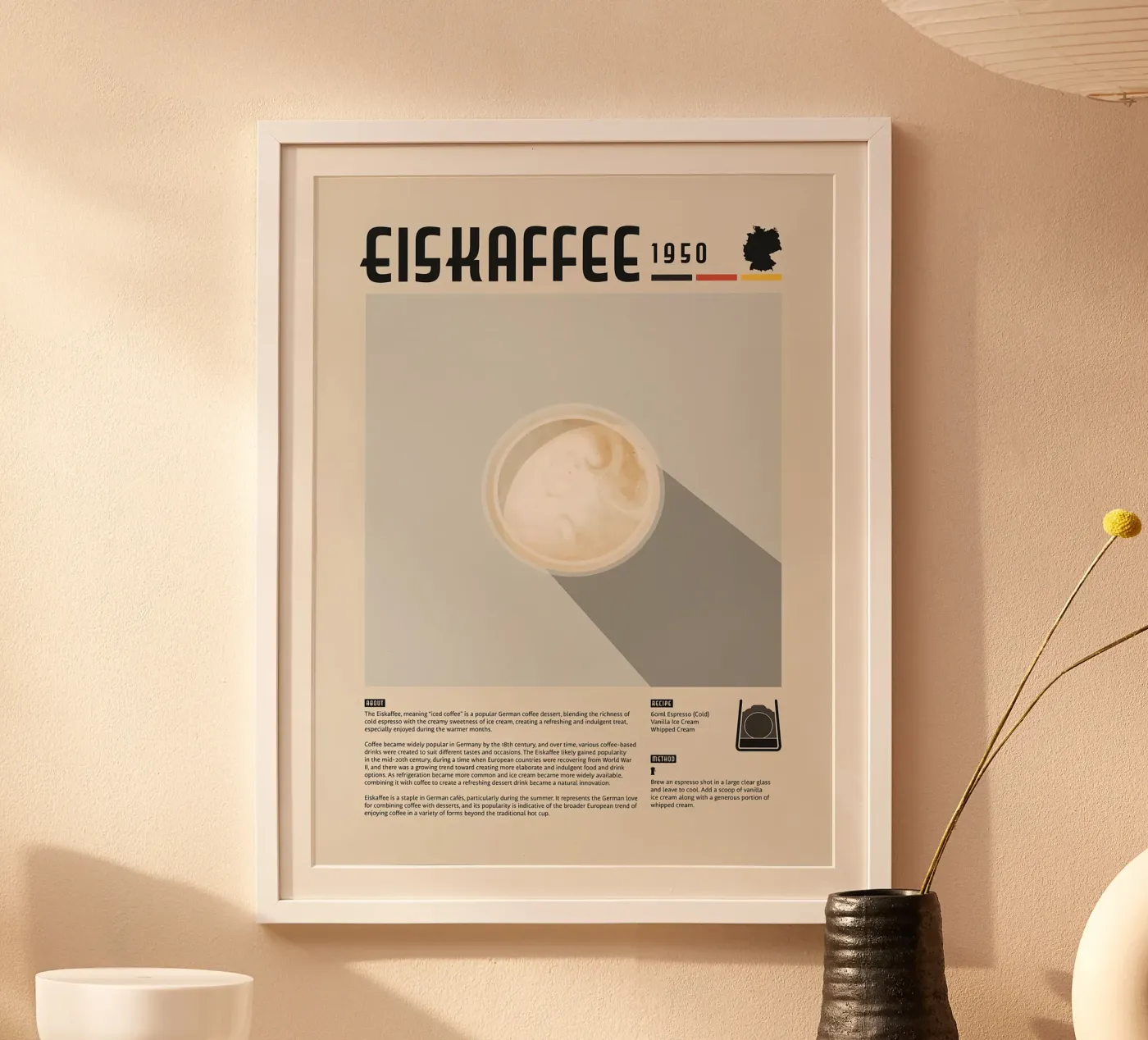Poster del caffè Eiskaffee poster da stewar