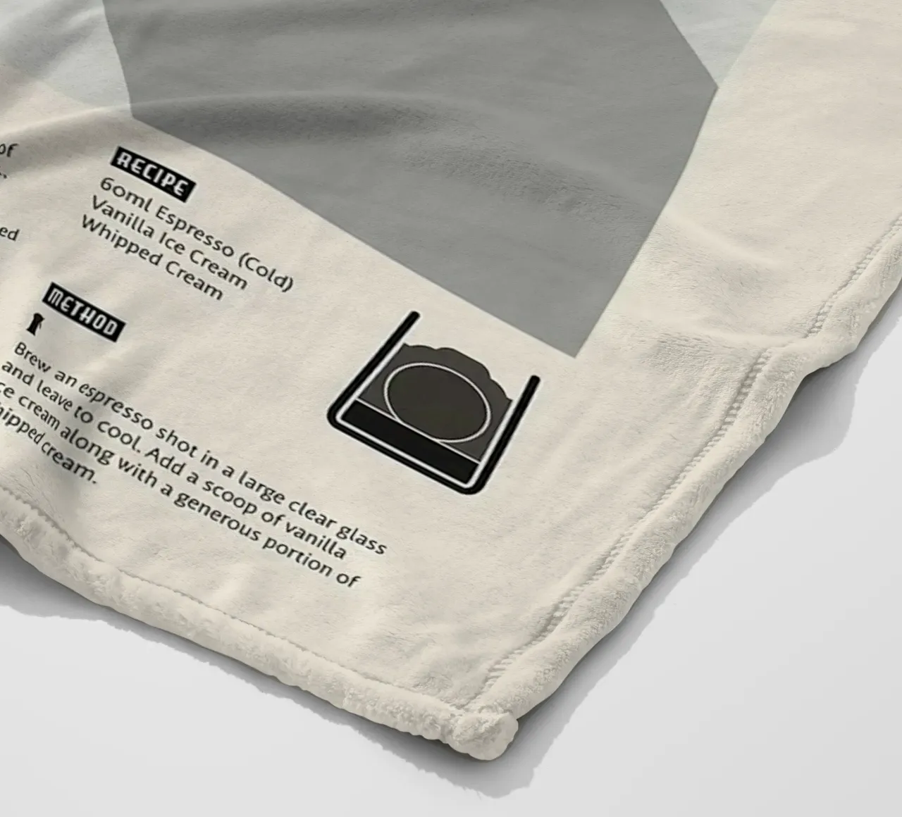 Poster del caffè Eiskaffee coperta in pile da stewar