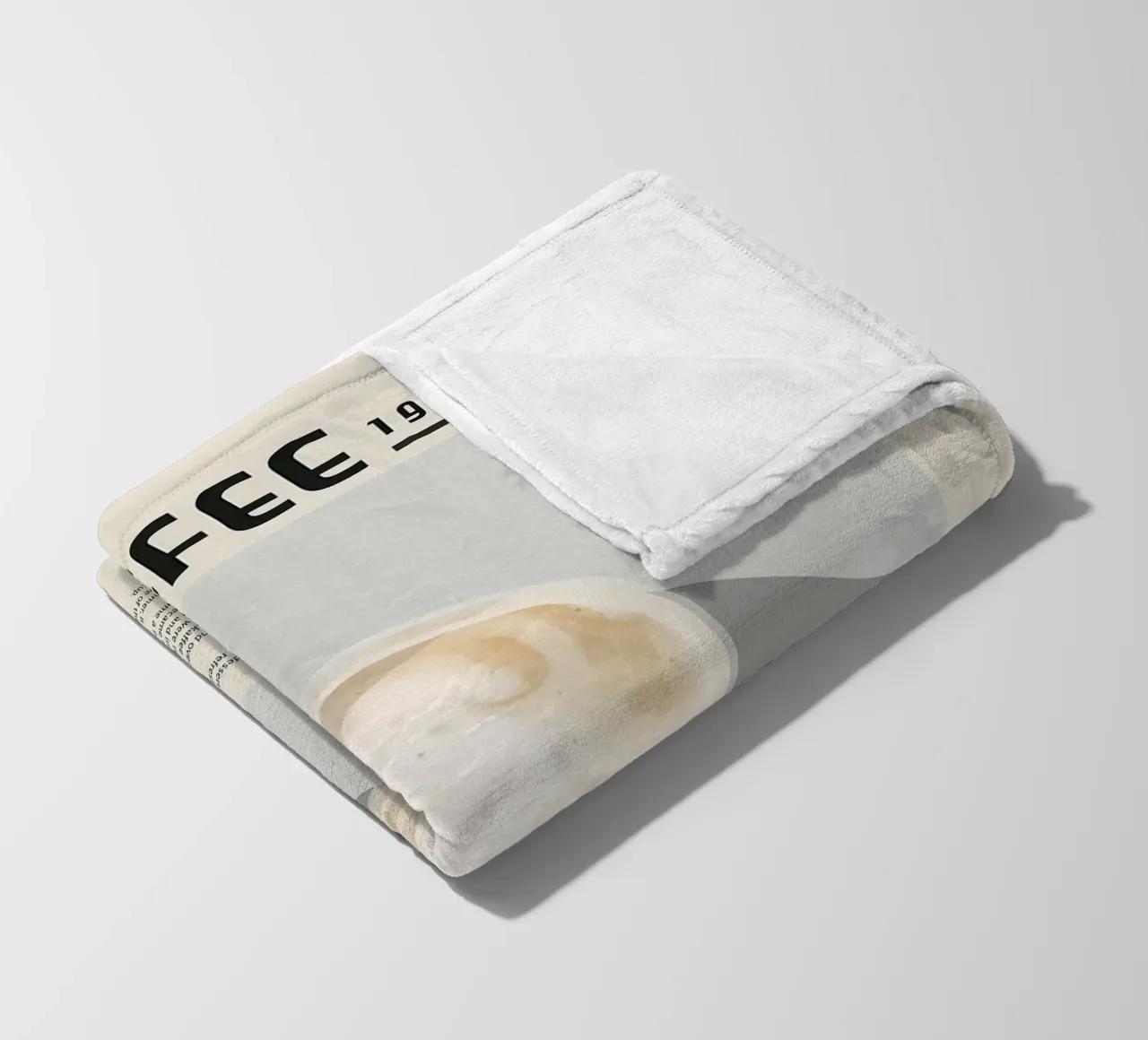Poster del caffè Eiskaffee coperta in pile da stewar