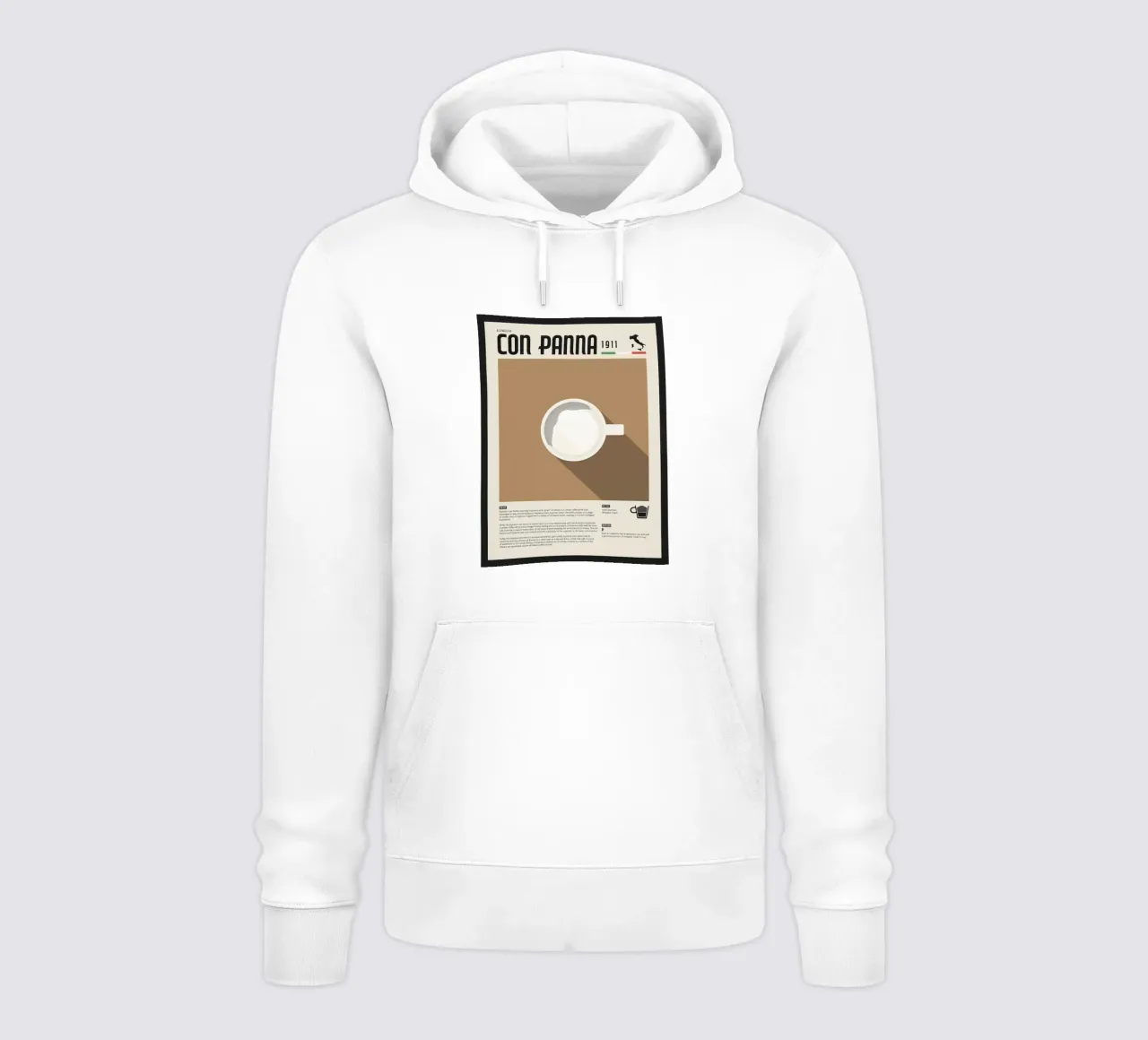Espresso Con Panna Poster felpa con cappuccio da stewar