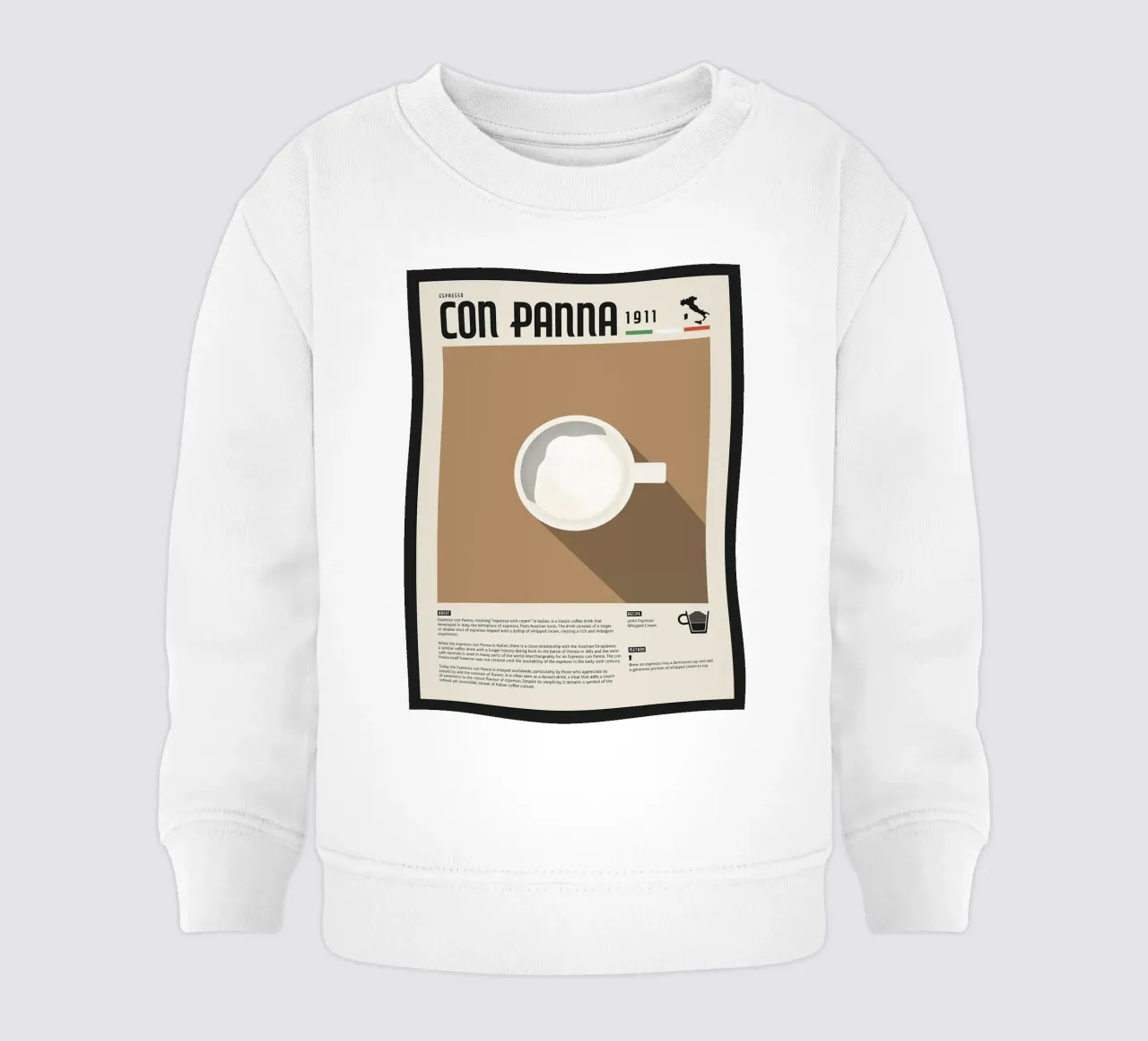 Espresso Con Panna Poster felpa neonato da stewar