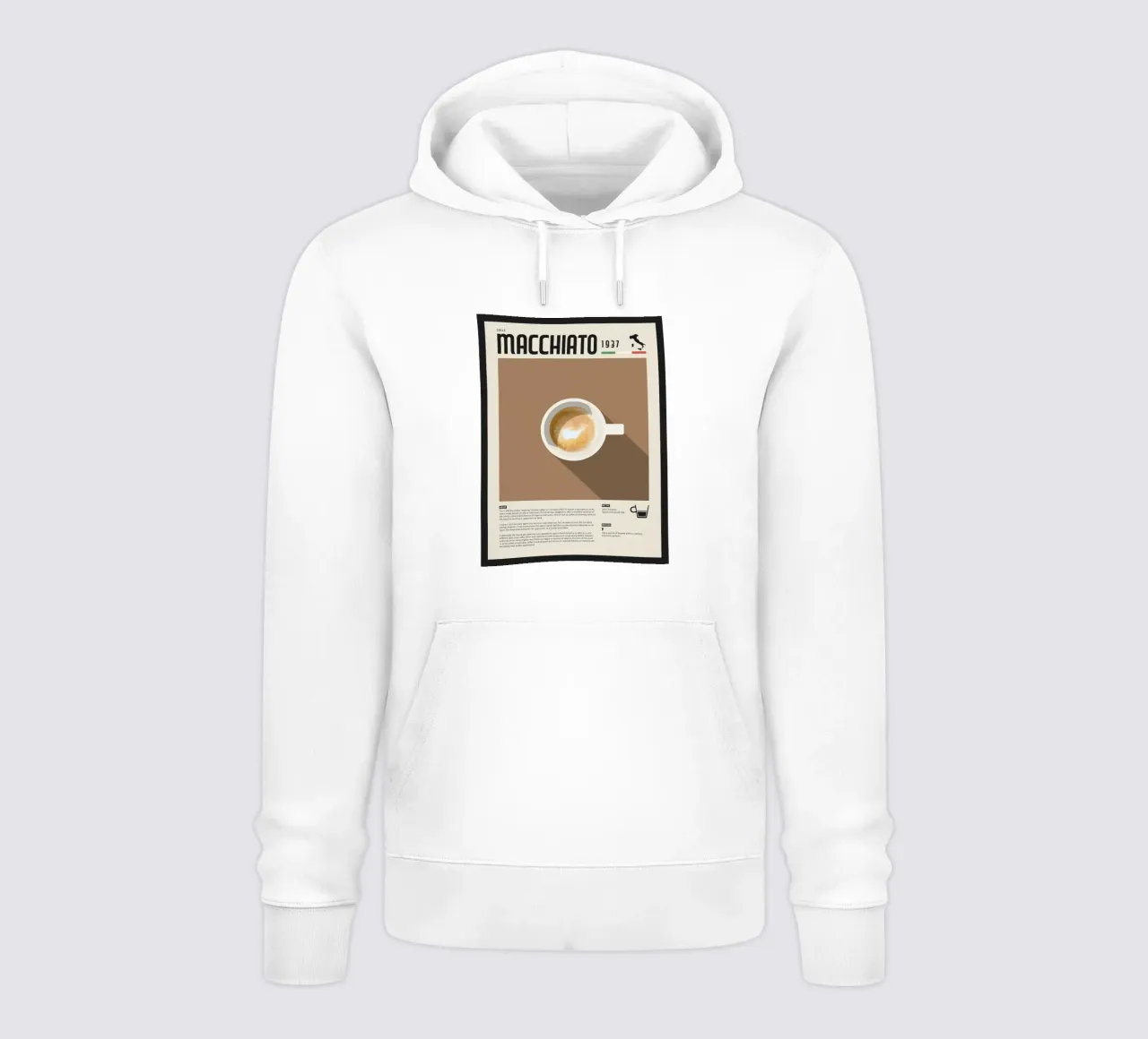Espresso Macchiato Poster felpa con cappuccio da stewar