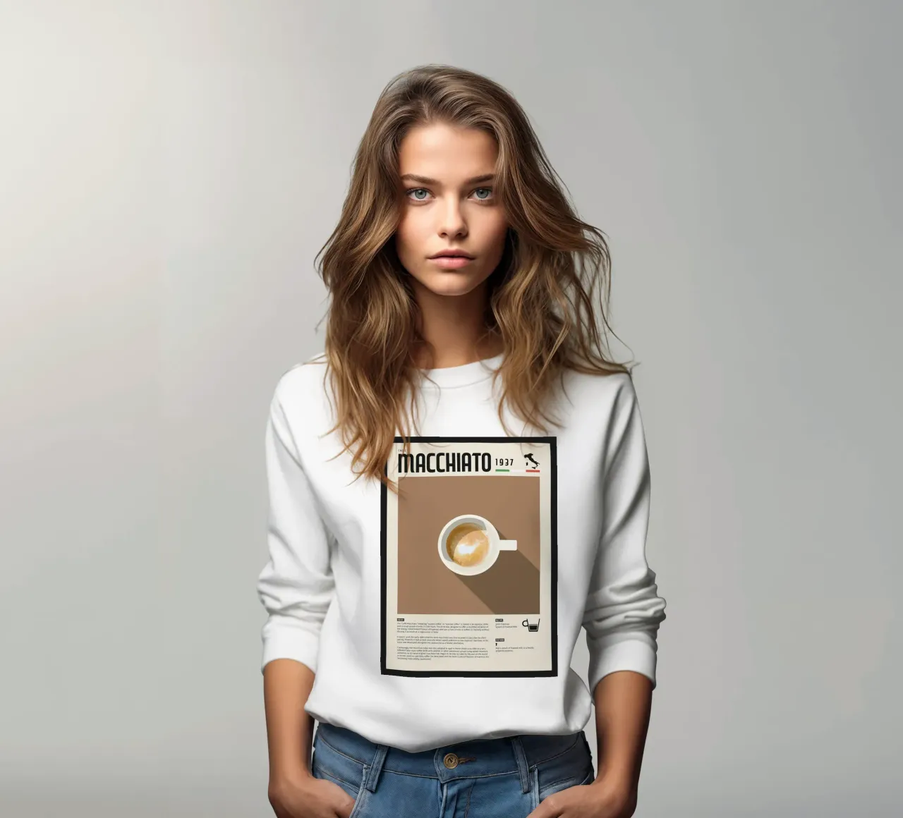 Espresso Macchiato Poster Sweatshirt von stewar