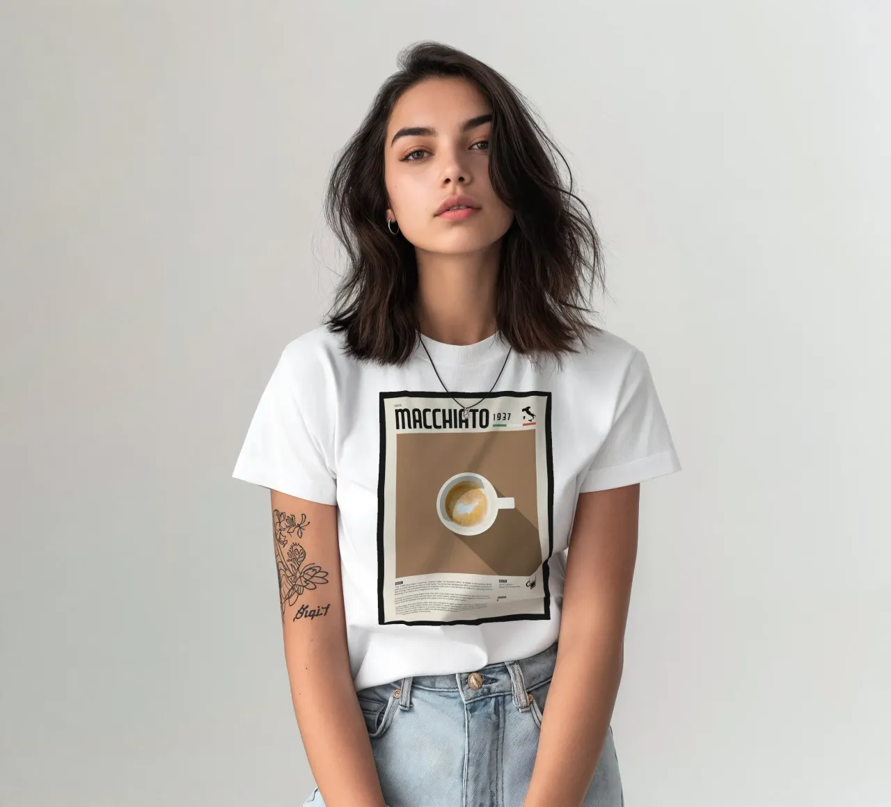 Espresso Macchiato Poster t-shirt da stewar