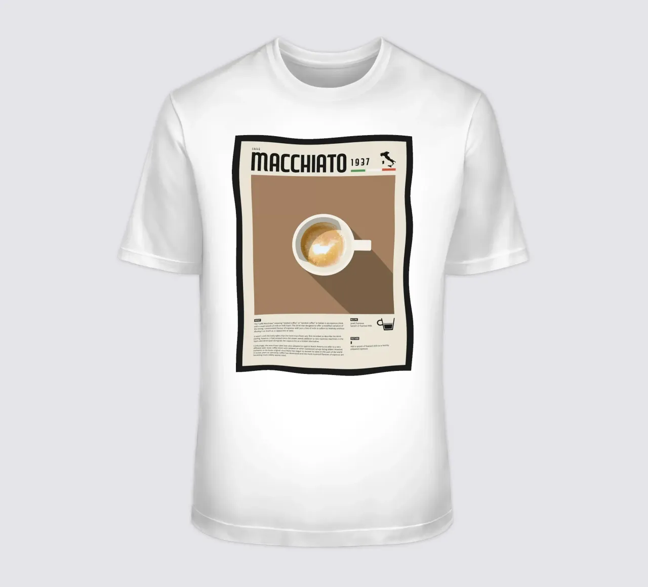 Espresso Macchiato Poster t-shirt da stewar