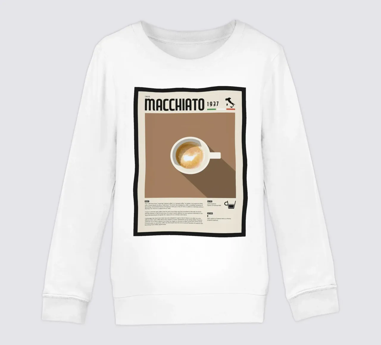 Espresso Macchiato Poster felpa bambino da stewar