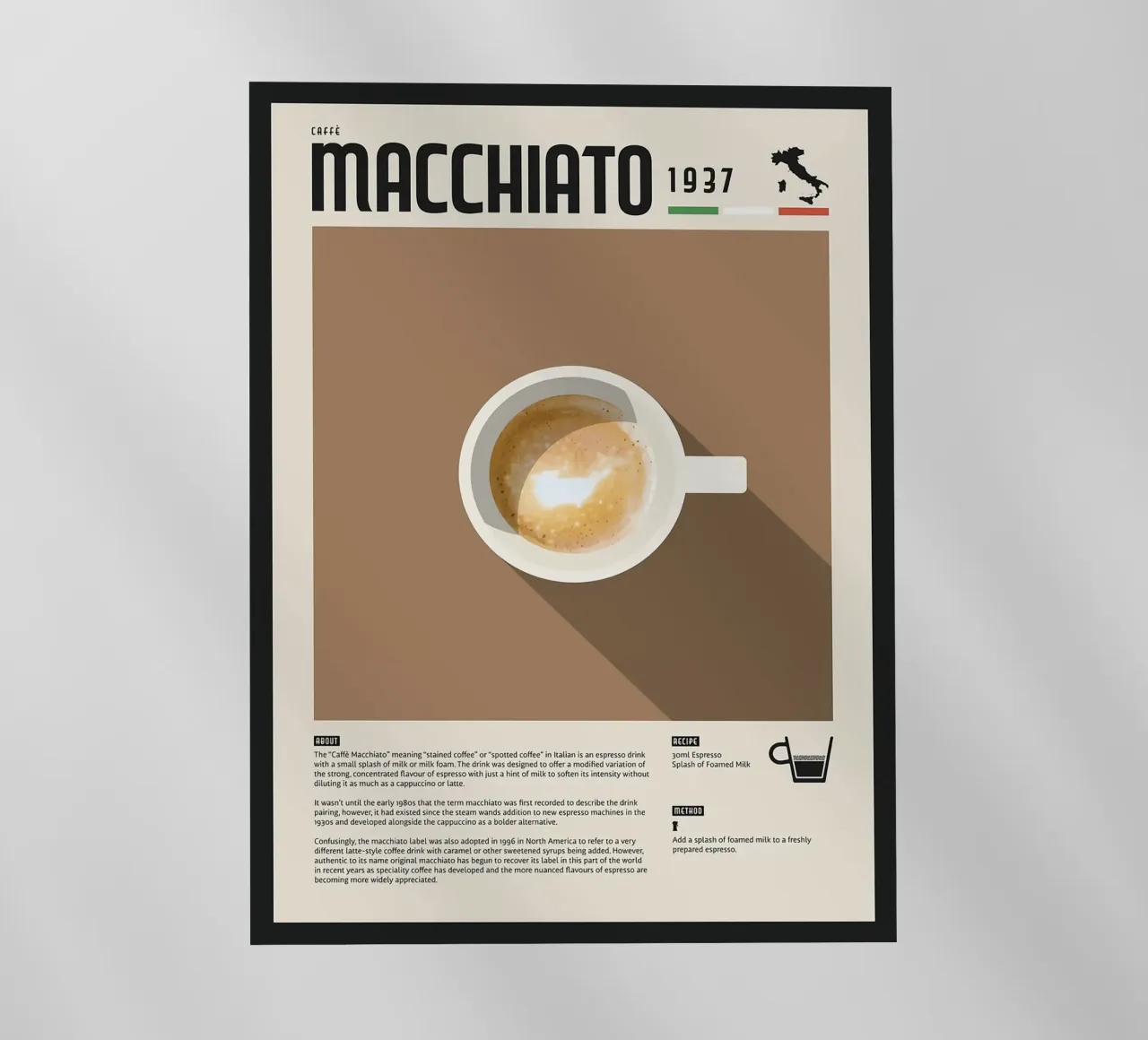 Espresso Macchiato Poster pellicola backlit da stewar