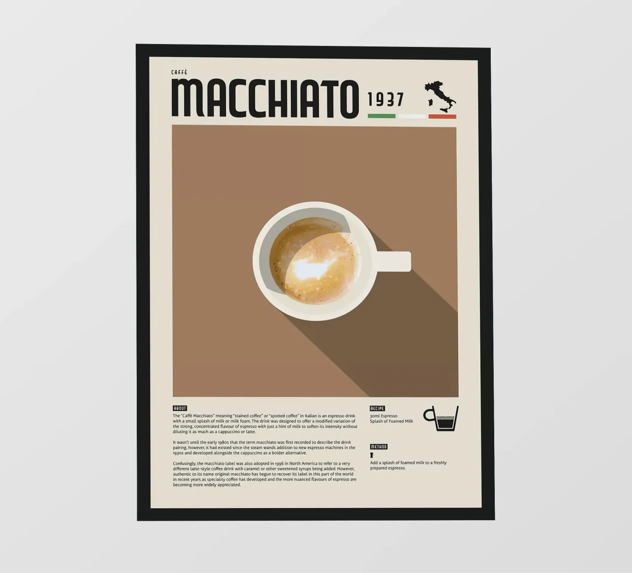 Espresso Macchiato Poster pellicola backlit da stewar