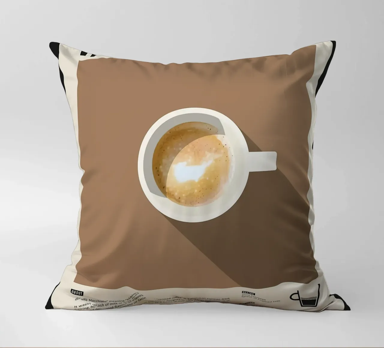 Espresso Macchiato Poster cuscino da stewar