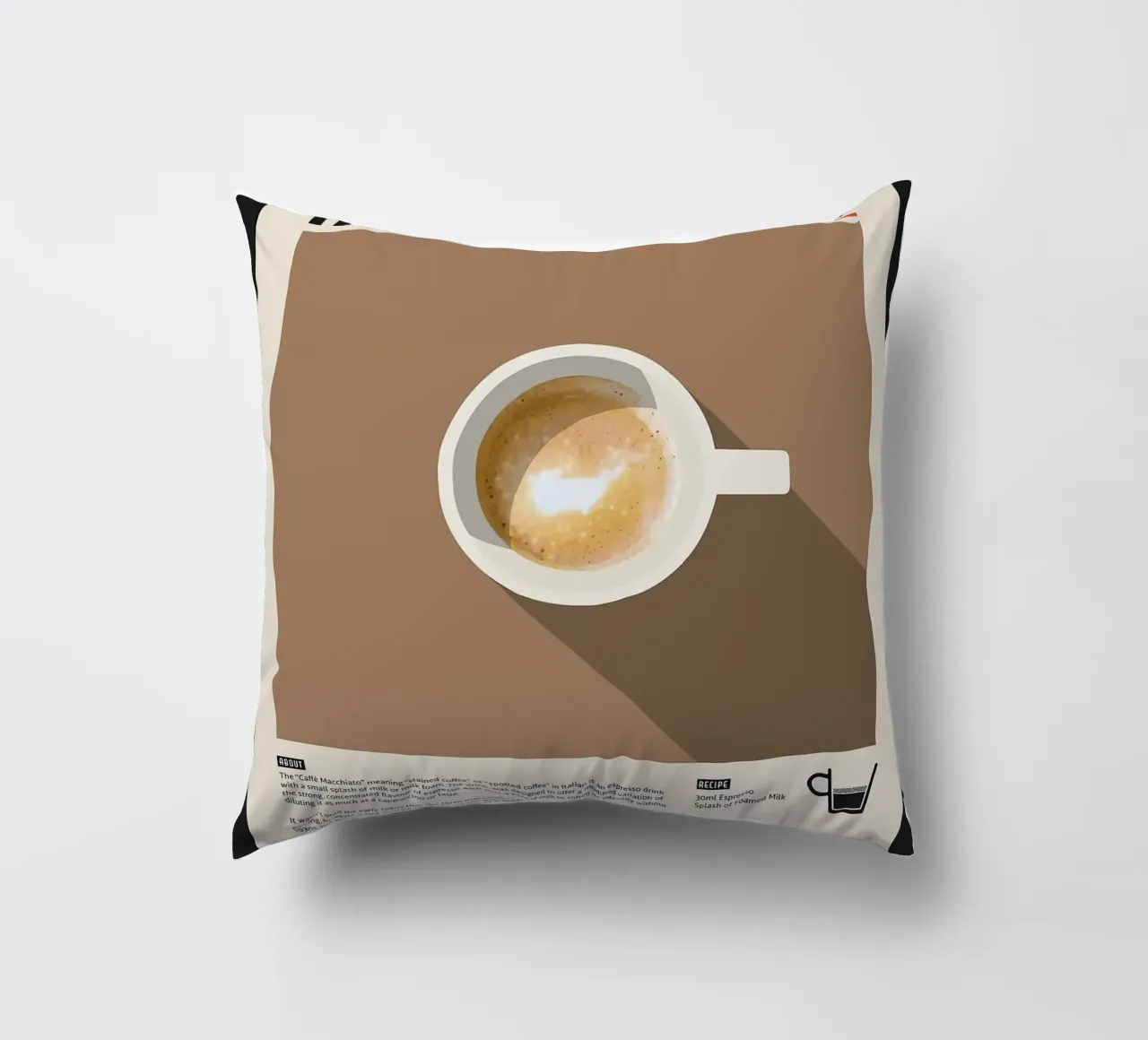 Espresso Macchiato Poster cuscino da stewar