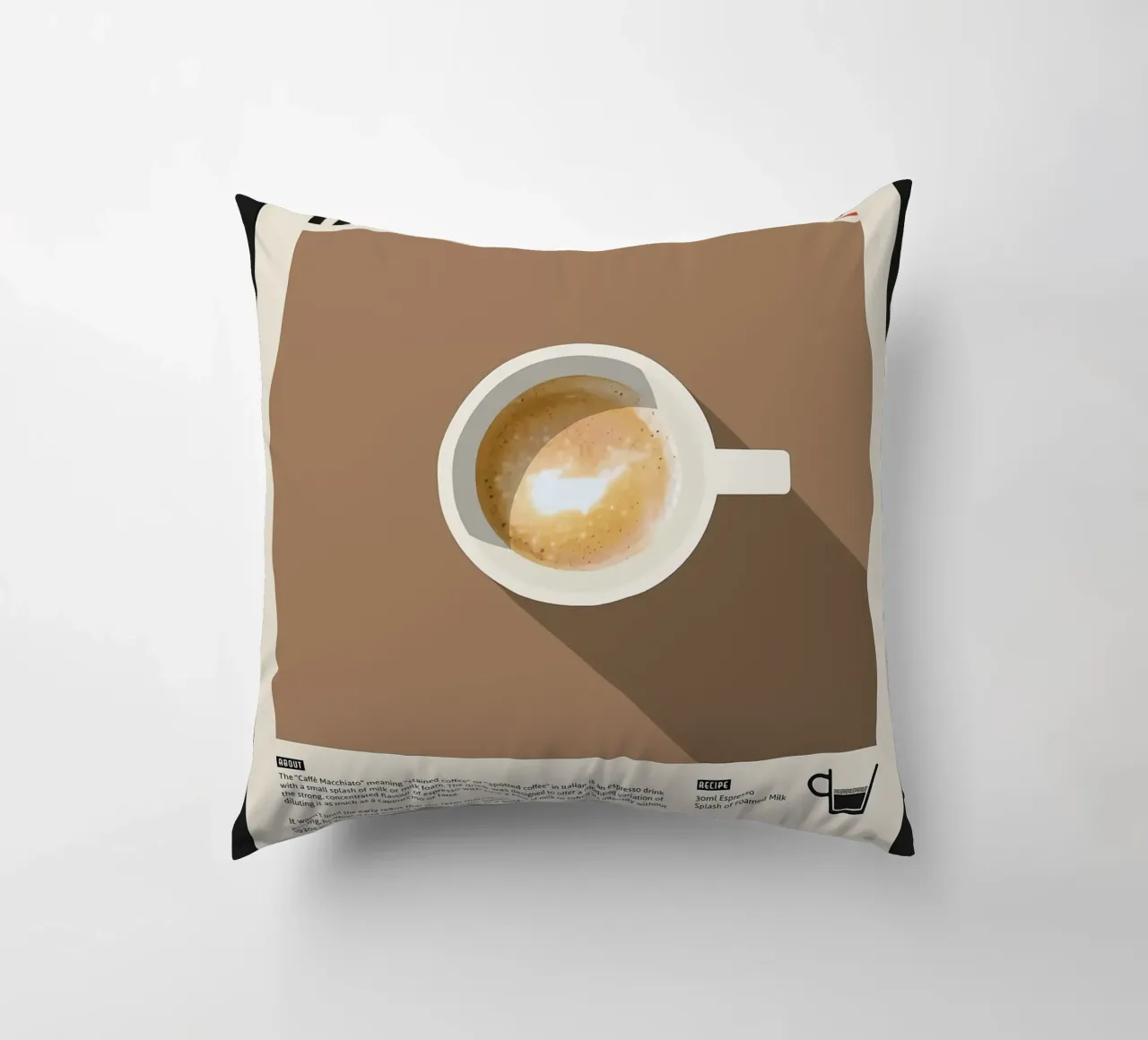 Espresso Macchiato Poster cuscino da stewar
