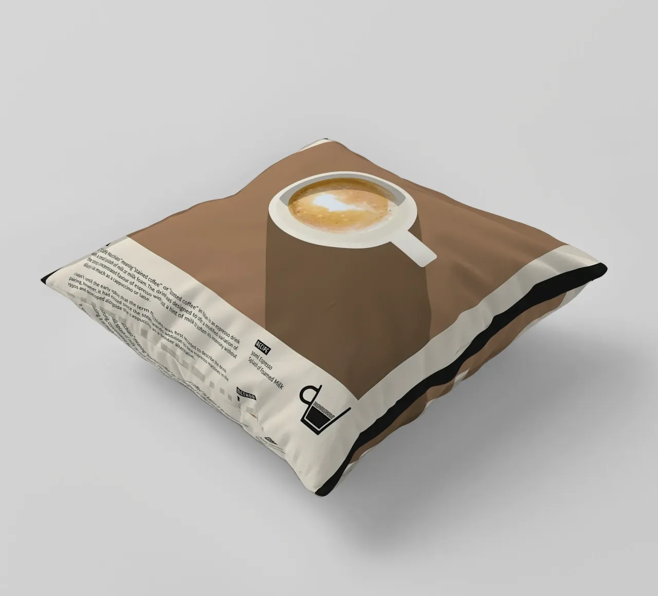 Espresso Macchiato Poster cuscino da stewar