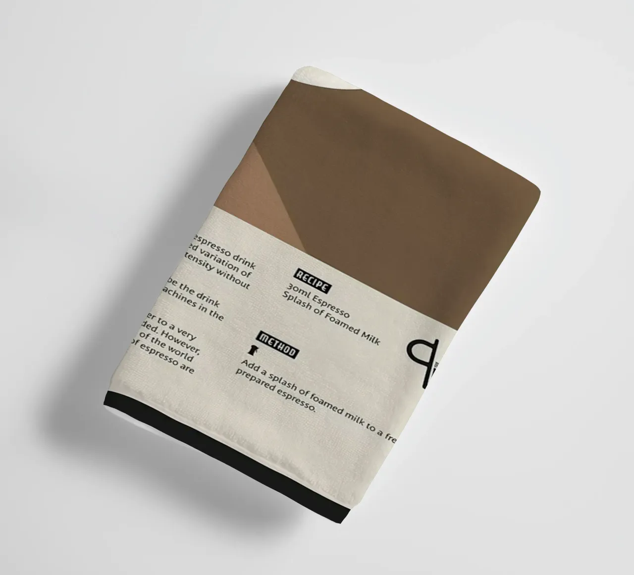 Espresso Macchiato Poster asciugamano da bagno da stewar