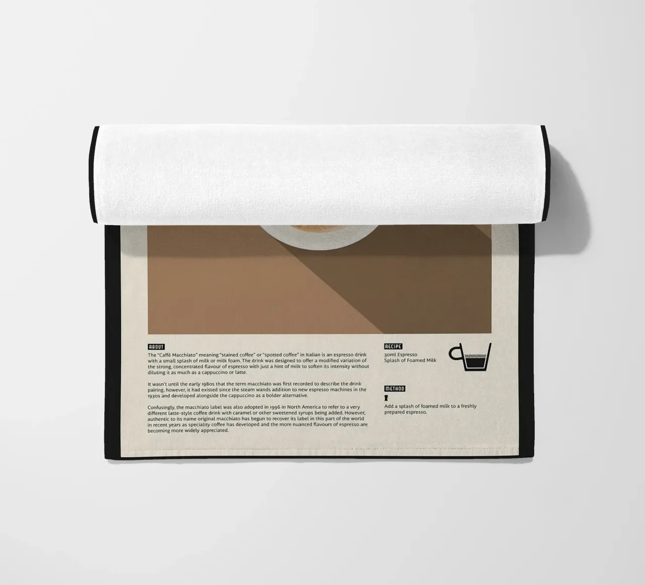 Espresso Macchiato Poster telo mare da stewar