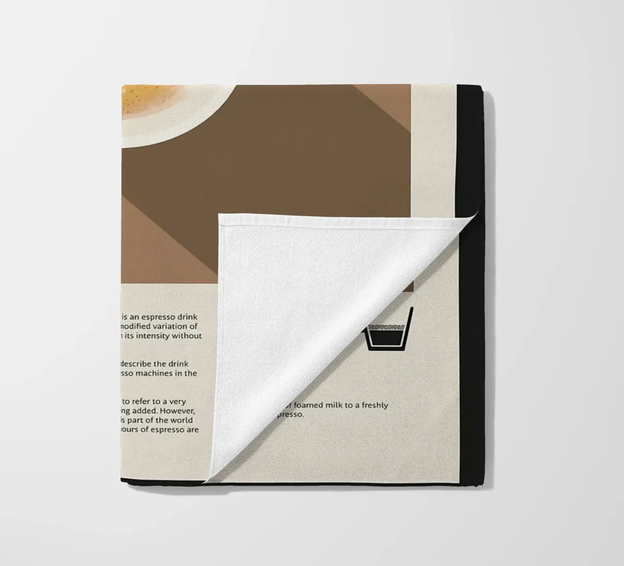 Espresso Macchiato Poster telo mare da stewar