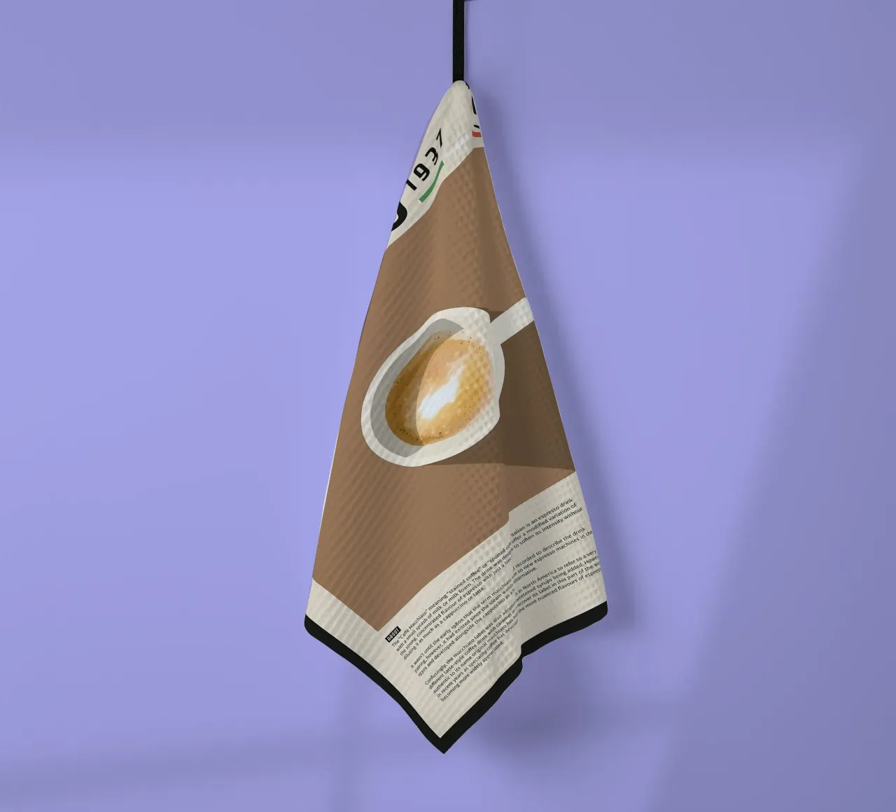 Espresso Macchiato Poster canovaccio da cucina da stewar