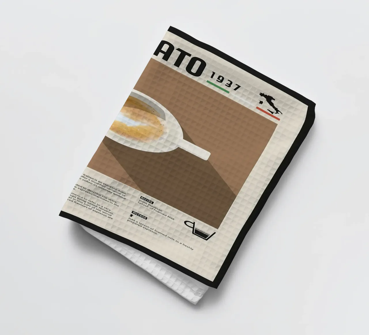 Espresso Macchiato Poster canovaccio da cucina da stewar