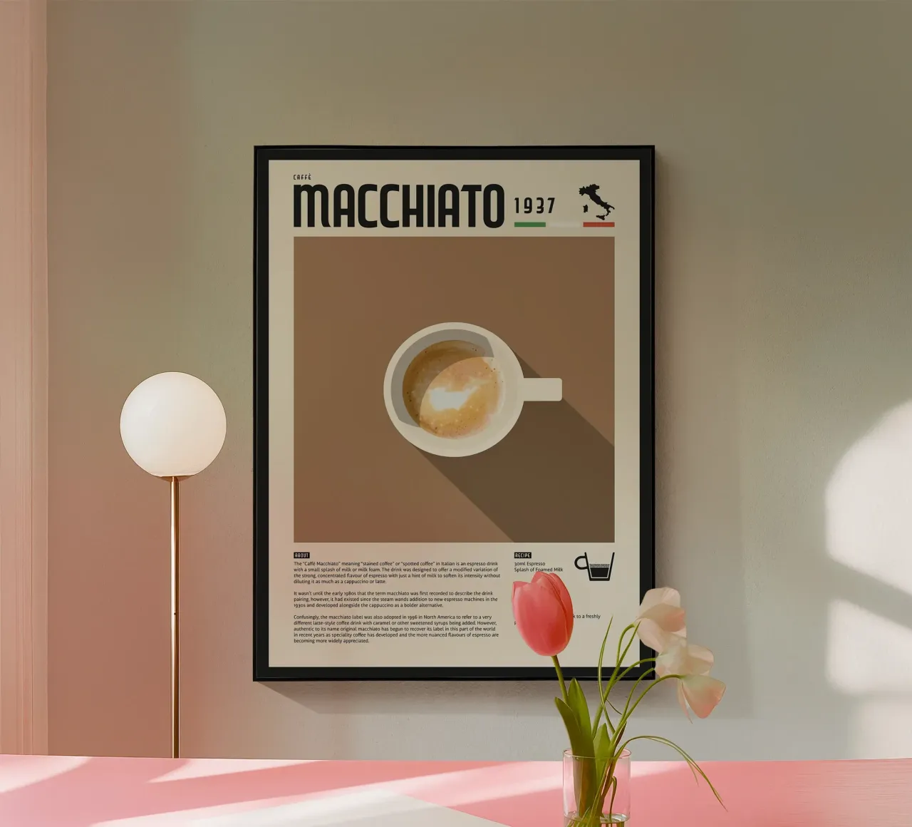 Espresso Macchiato Poster plexiglass da stewar