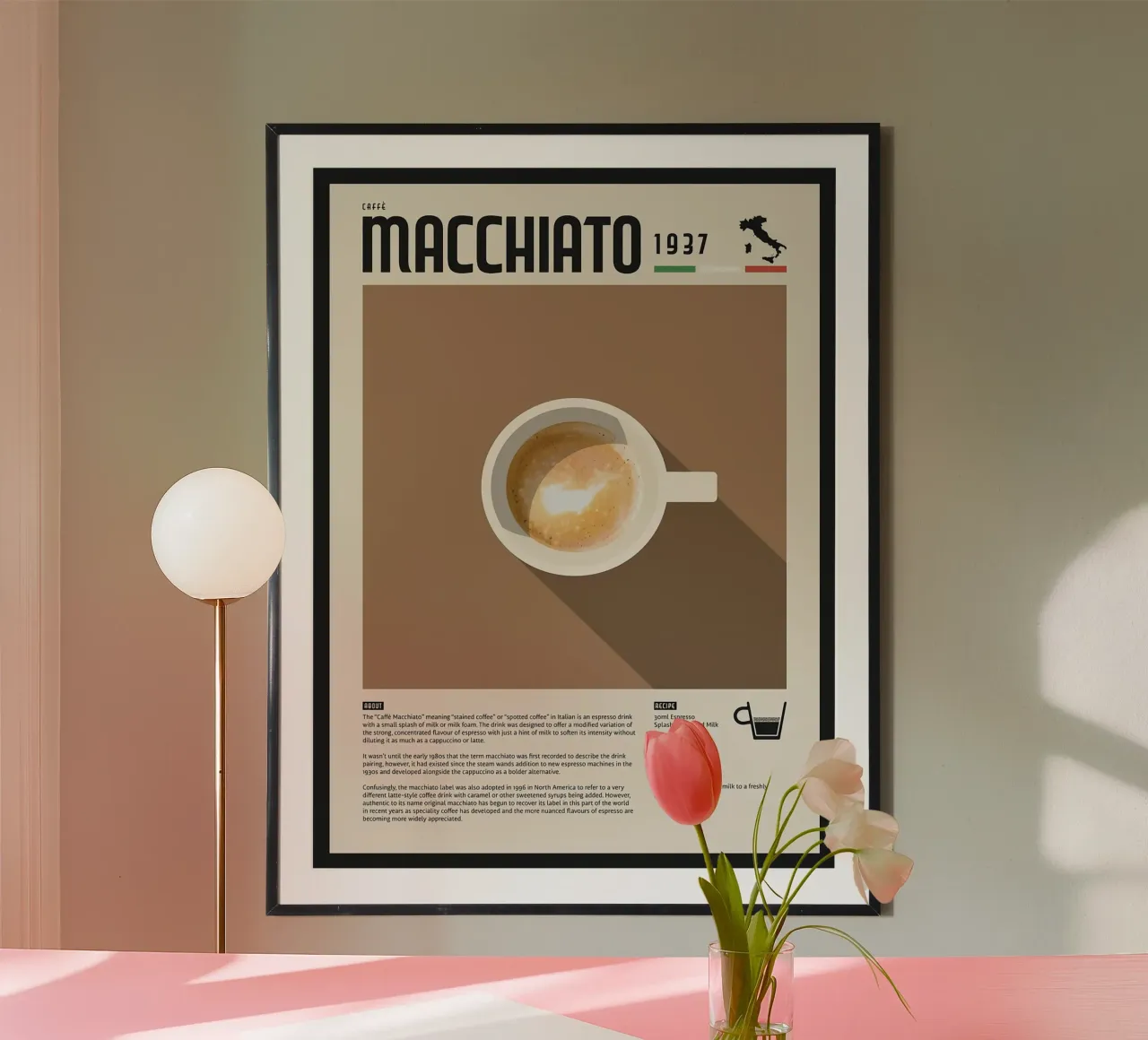 Espresso Macchiato Poster carta hahnemühle da stewar