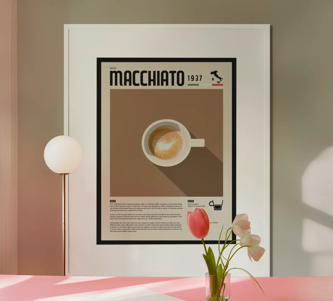 Espresso Macchiato Poster carta hahnemühle da stewar