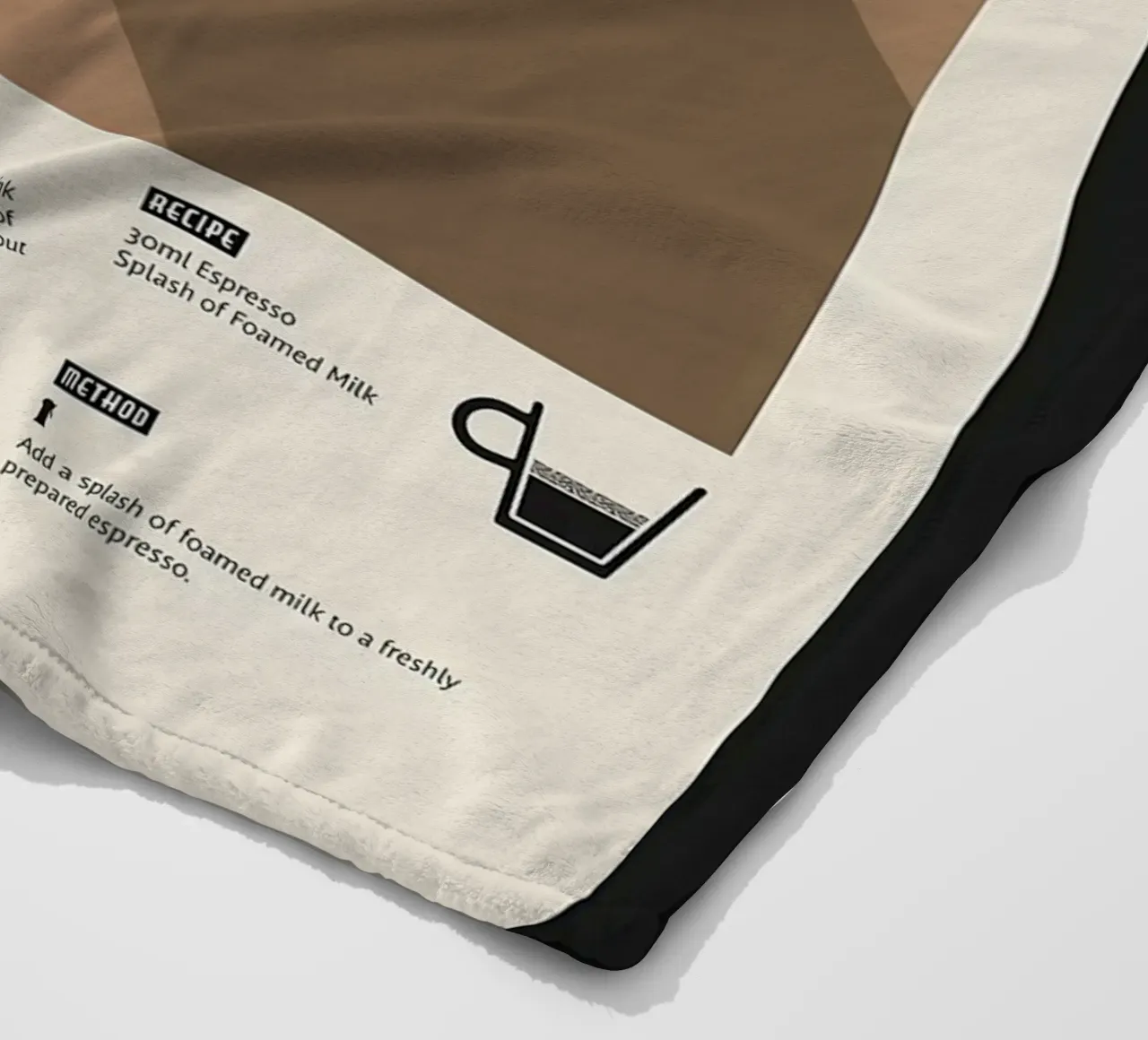 Espresso Macchiato Poster coperta in pile da stewar
