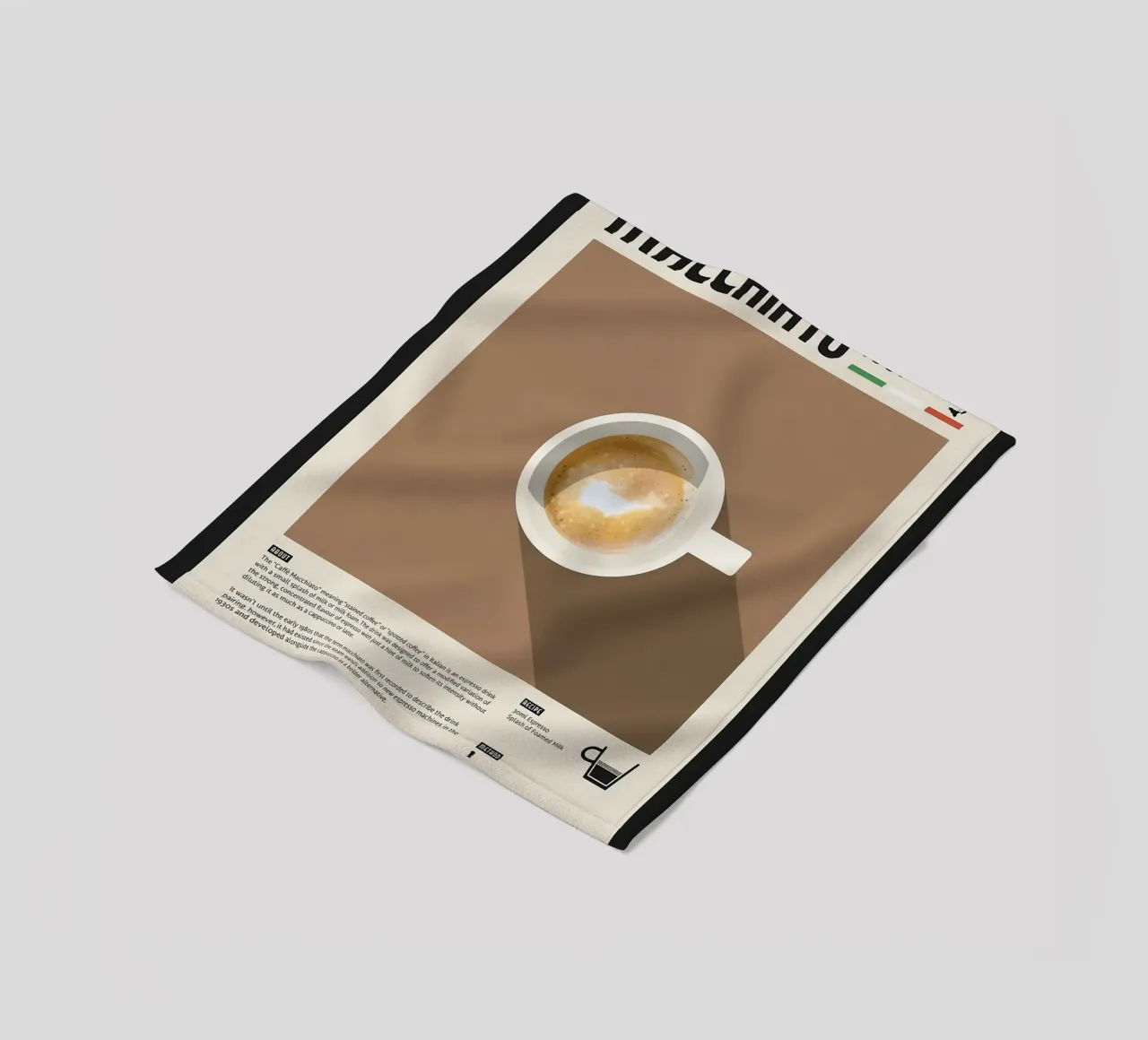 Espresso Macchiato Poster coperta in pile da stewar