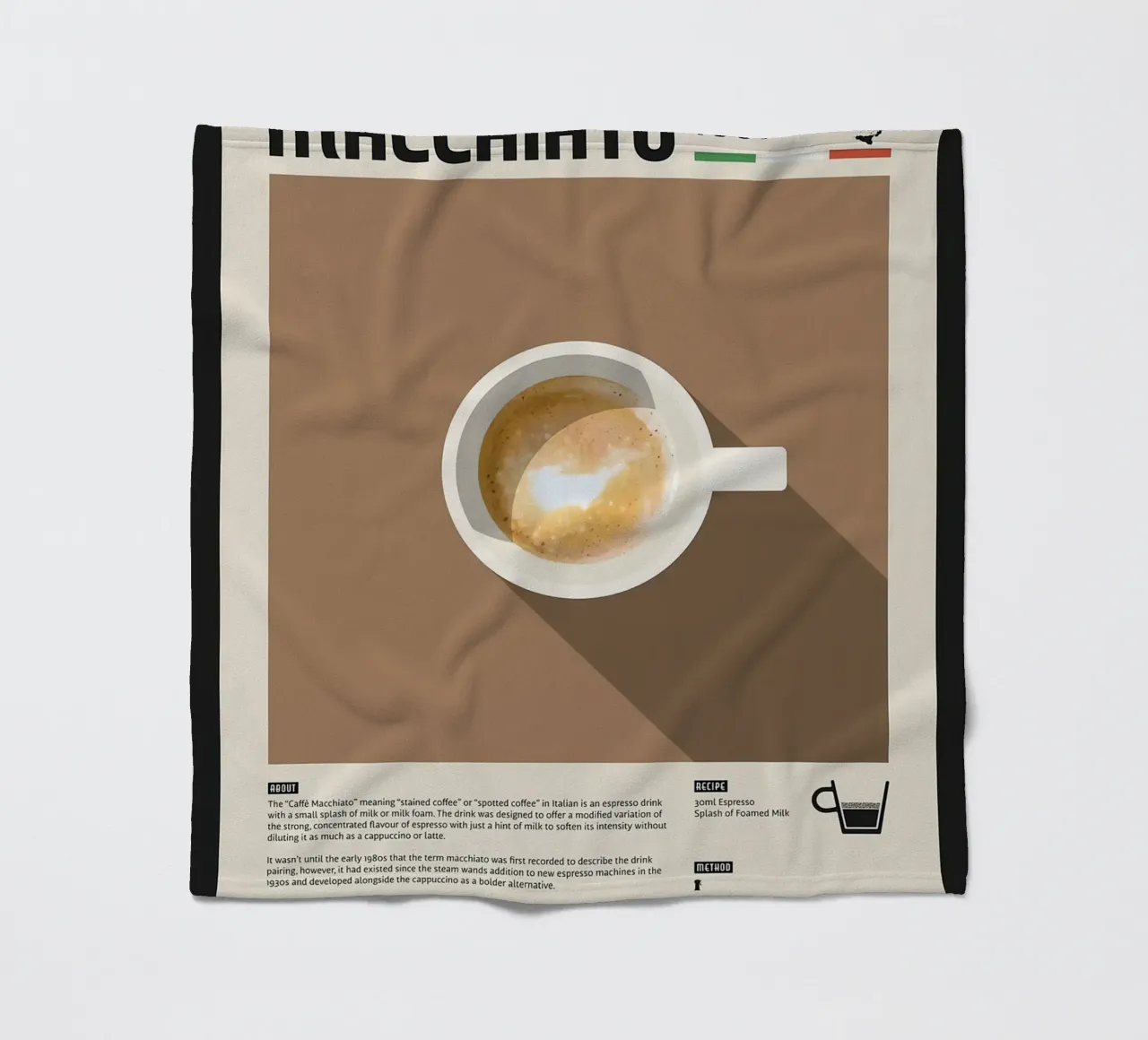 Espresso Macchiato Poster coperta in pile da stewar