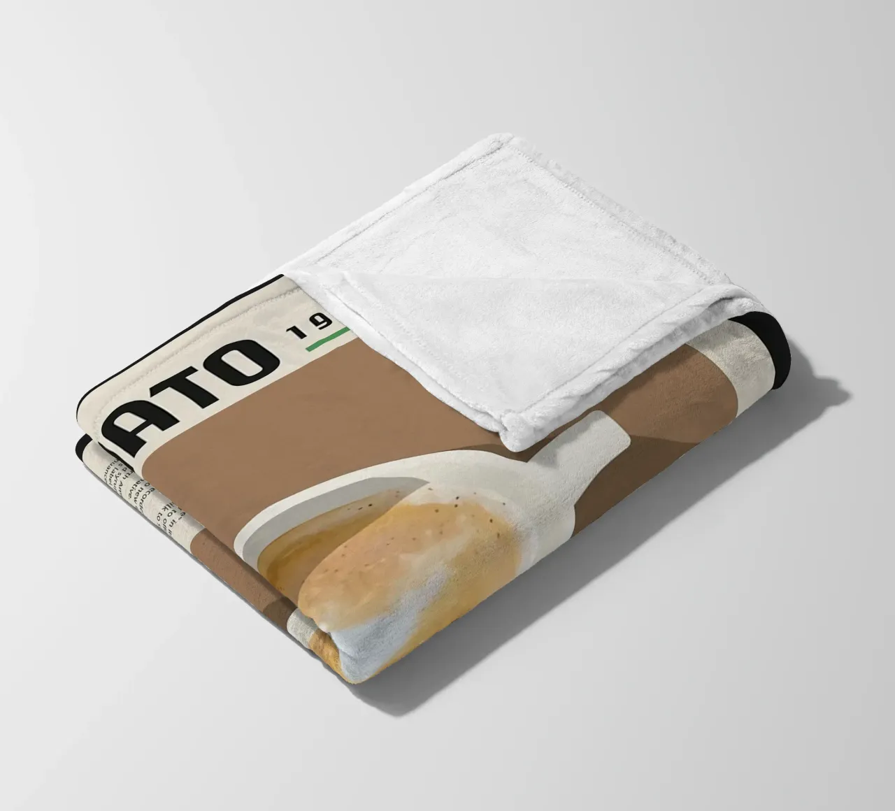 Espresso Macchiato Poster coperta in pile da stewar