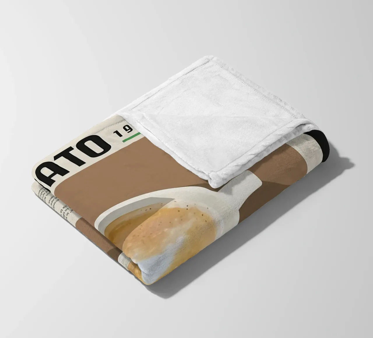 Espresso Macchiato Poster coperta in pile da stewar