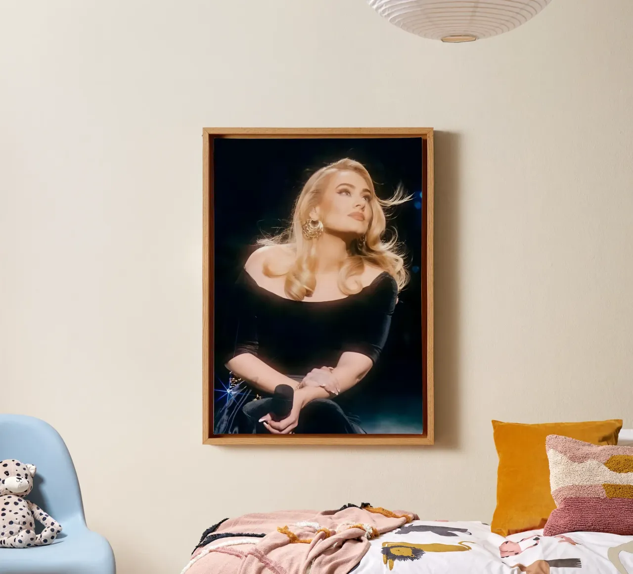 Adele canvas van Digital Street art