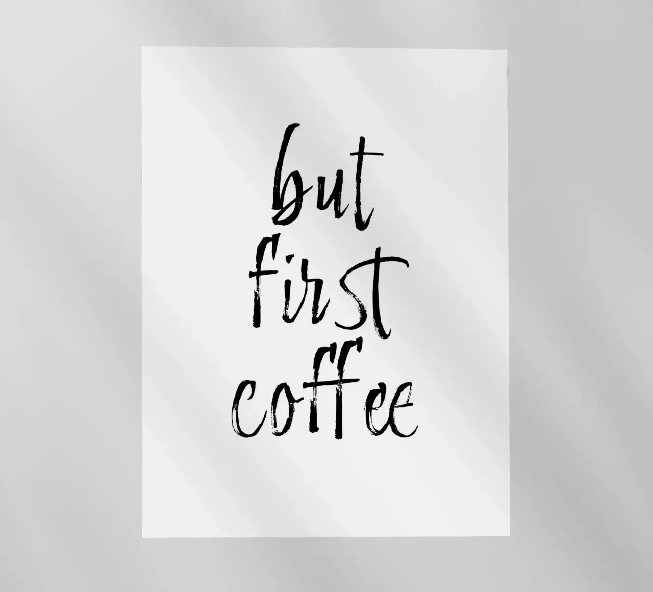 But First Coffee 11 pellicola backlit da The Type Club Tokyo