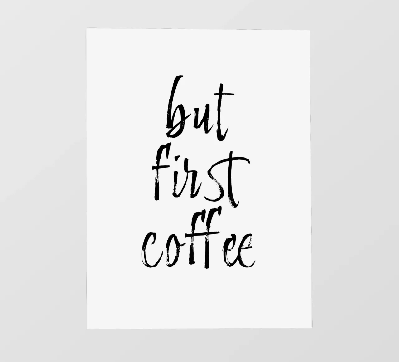 But First Coffee 11 pellicola backlit da The Type Club Tokyo