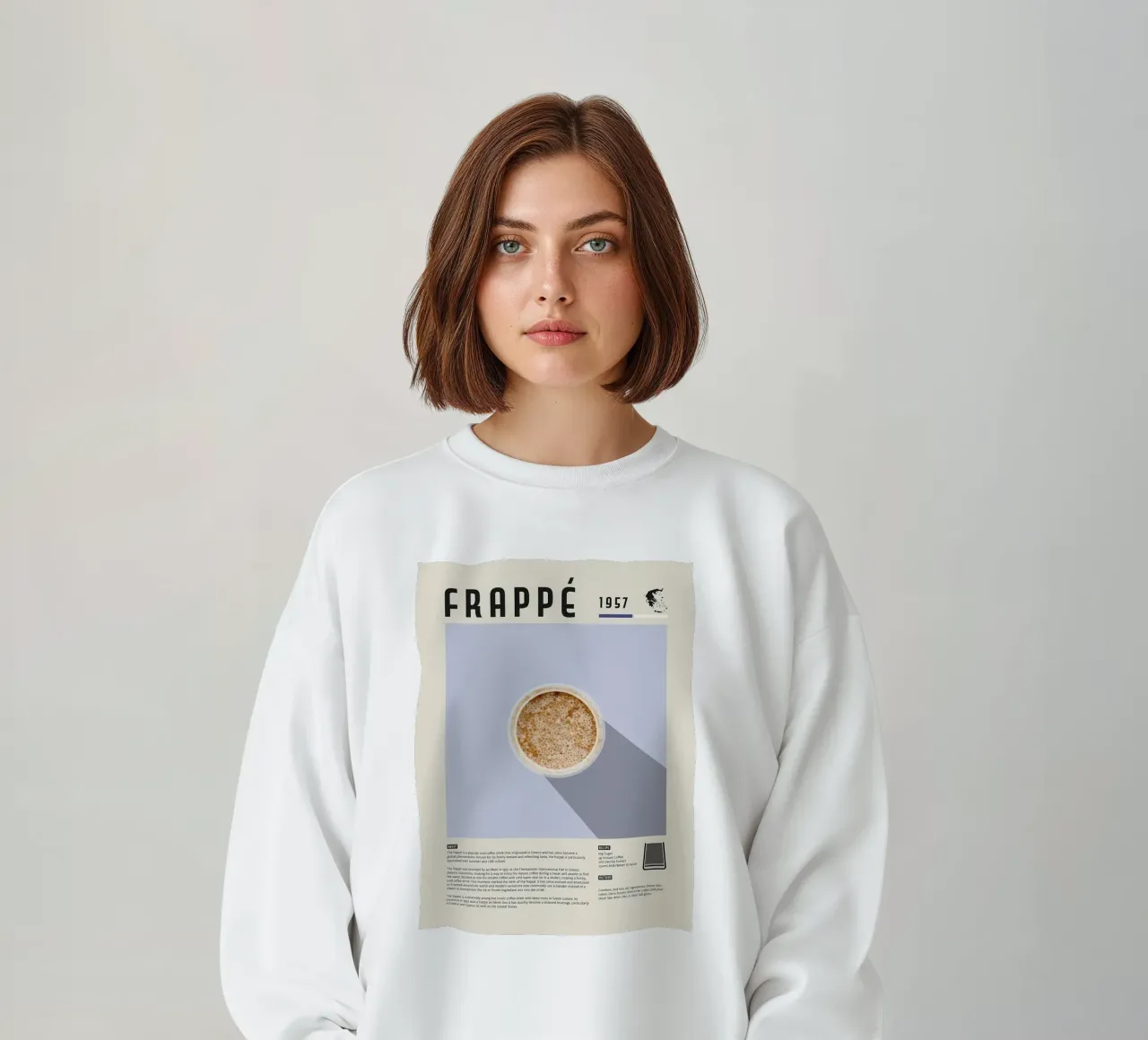 Poster del caffè Frappe felpa da stewar
