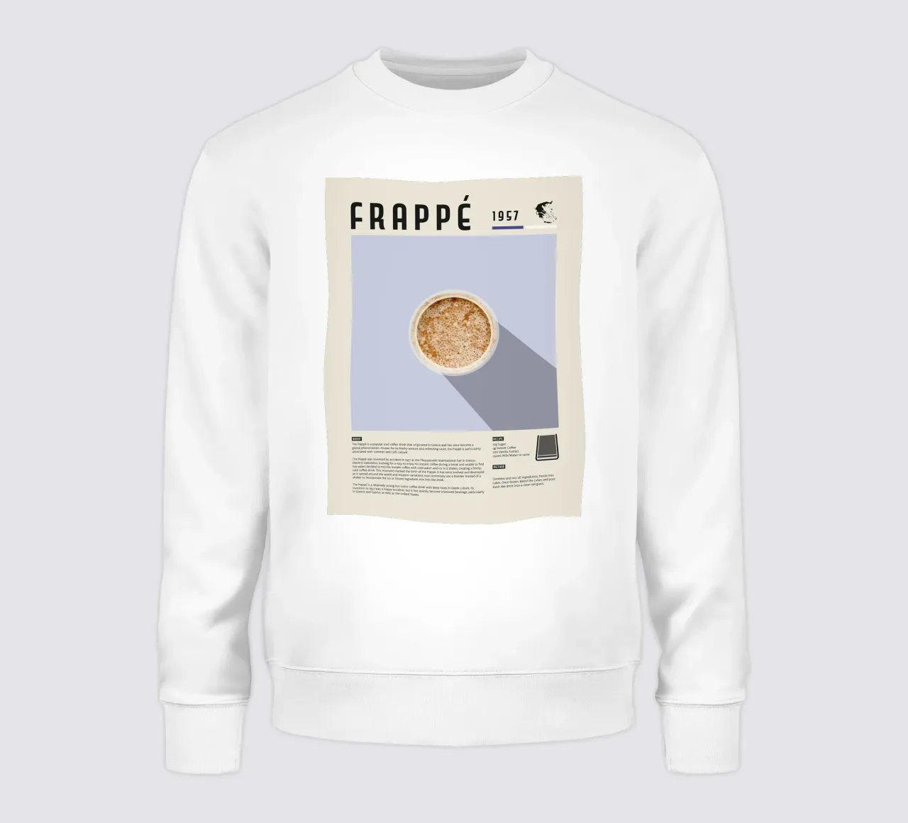 Poster del caffè Frappe felpa da stewar